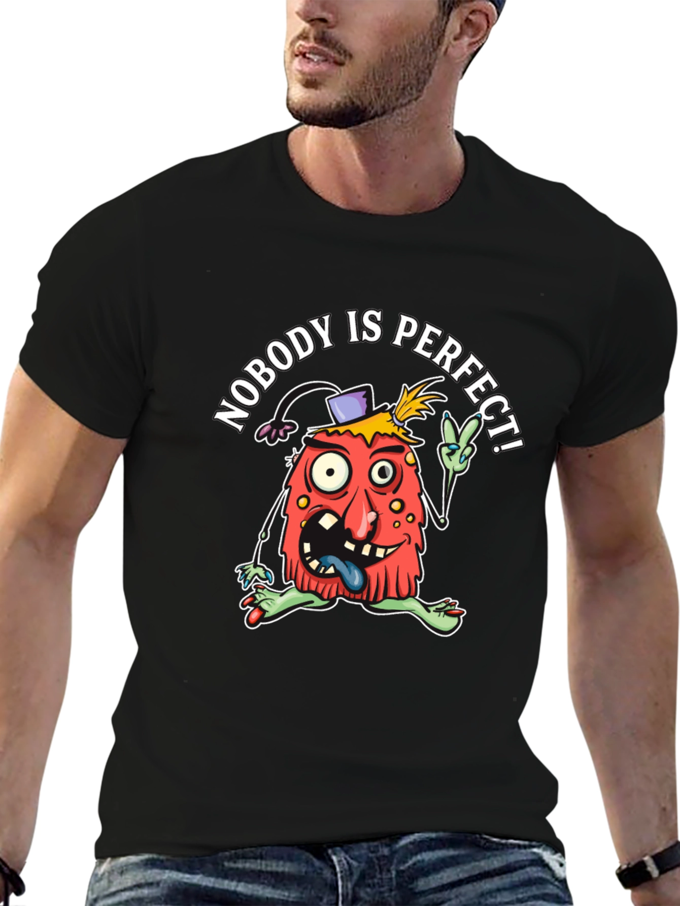 Nobodys Perfect T-Shirt - Funny Graphic Tee