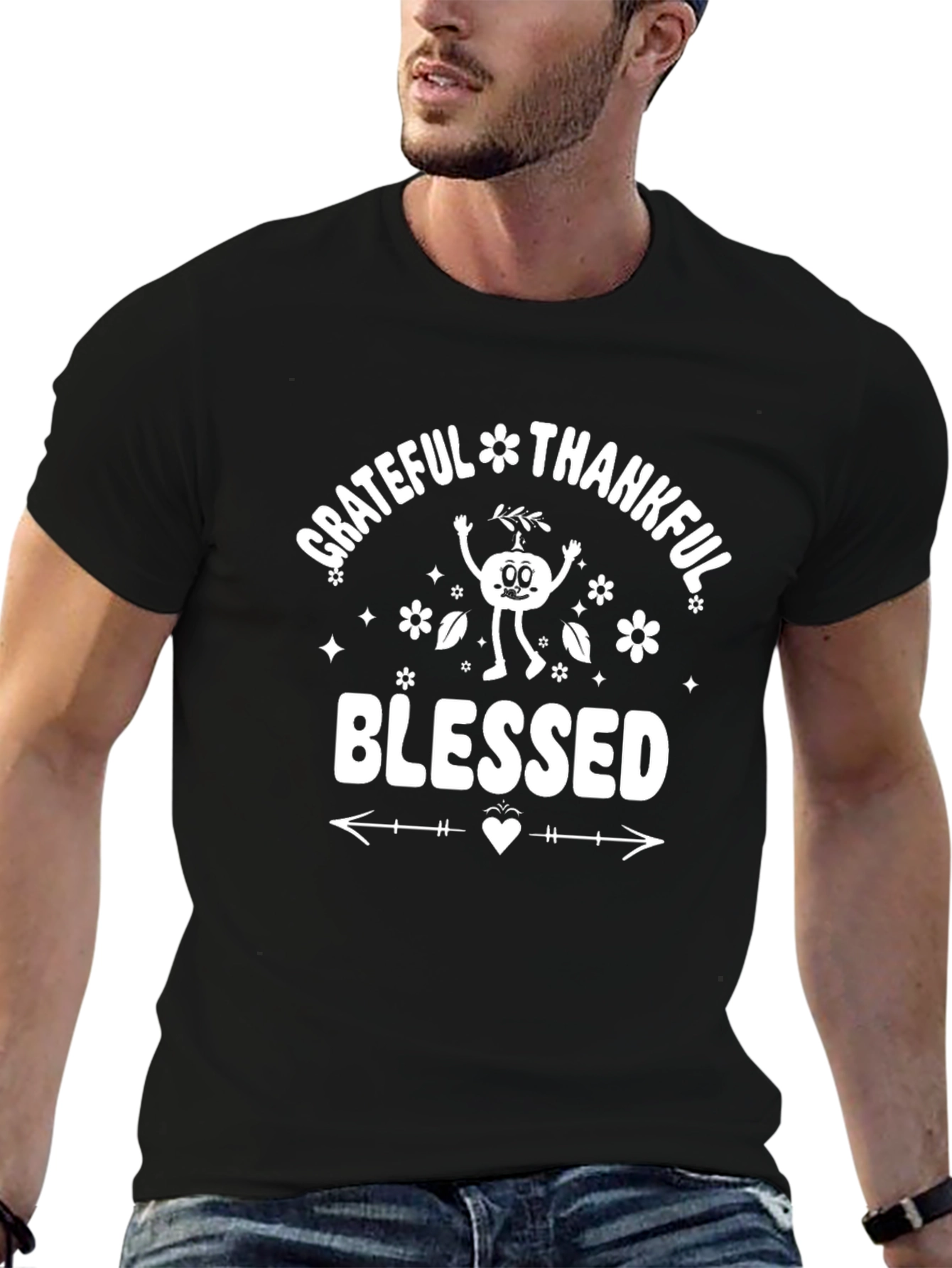 Grateful Thankful Blessed Graphic Tee