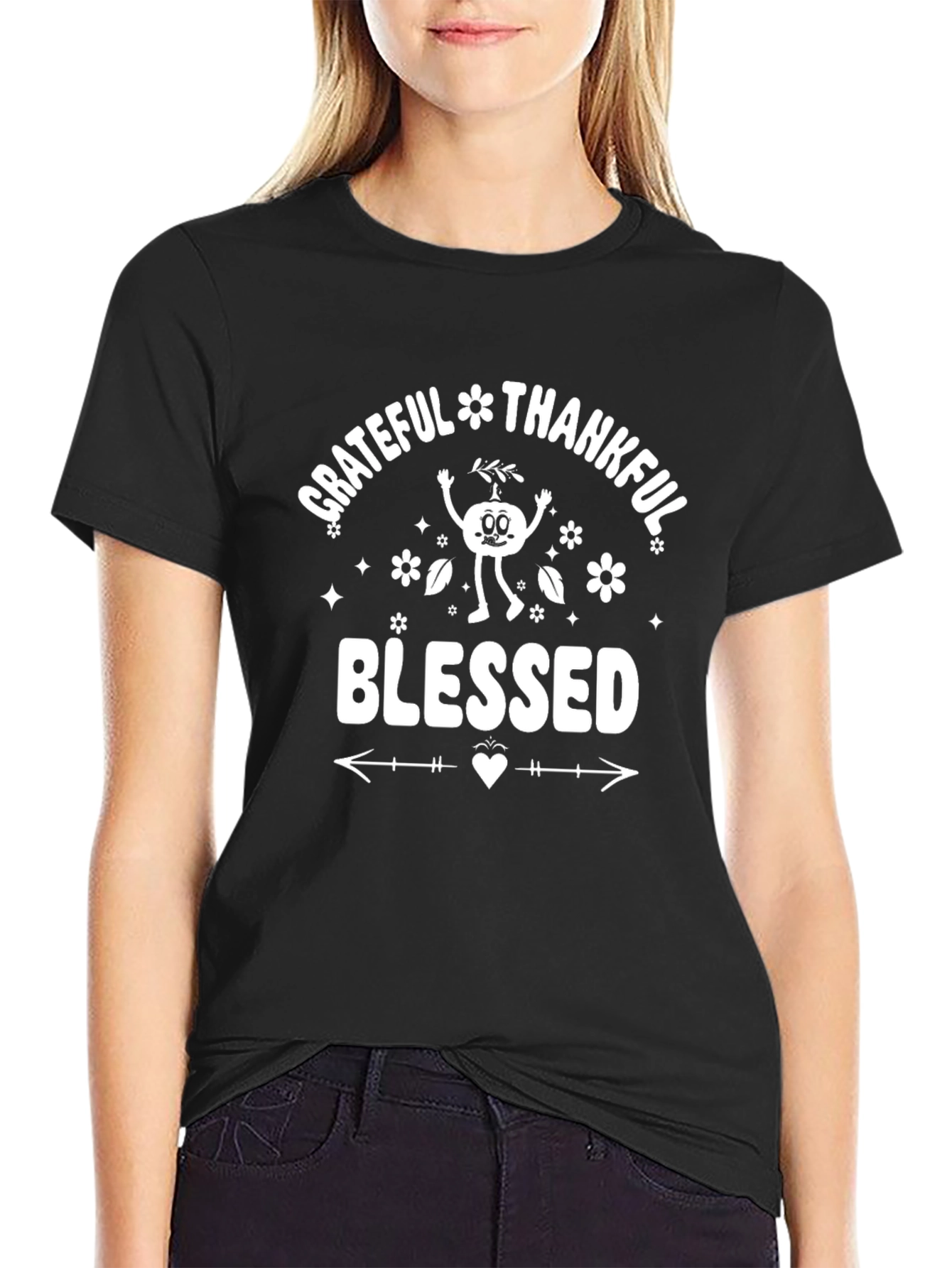 Grateful Thankful Blessed Graphic Tee