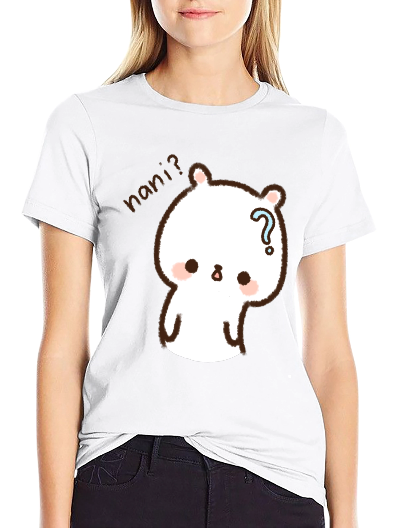 Cute Anime Bear T-Shirt - Nani? Graphic Tee