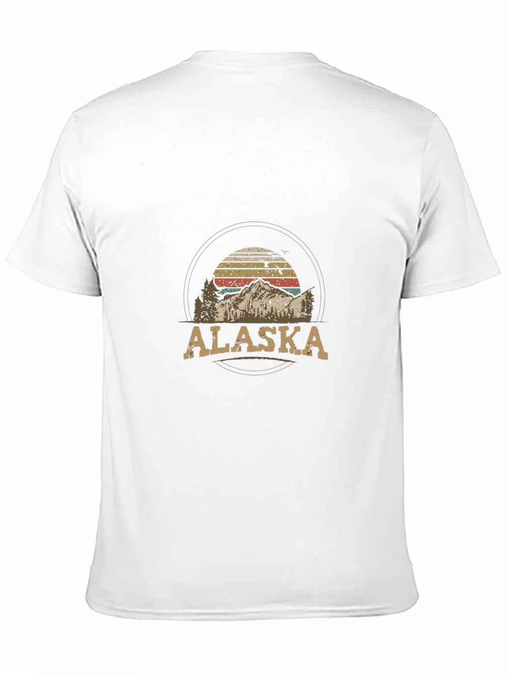 Alaska Mountain Graphic Tee - Retro Style T-Shirt