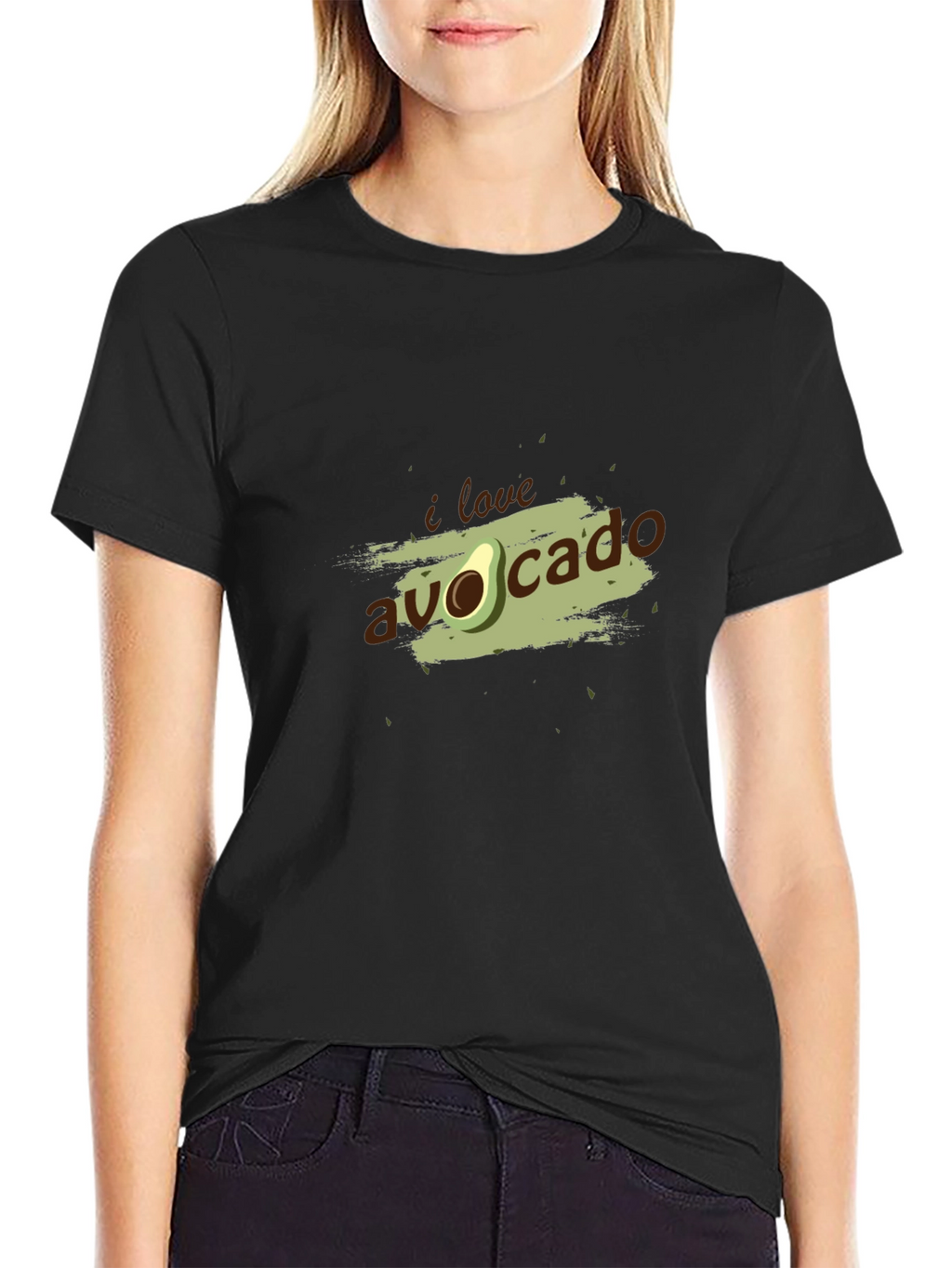 I Love Avocado Graphic T-Shirt - Trendy Casual Tee