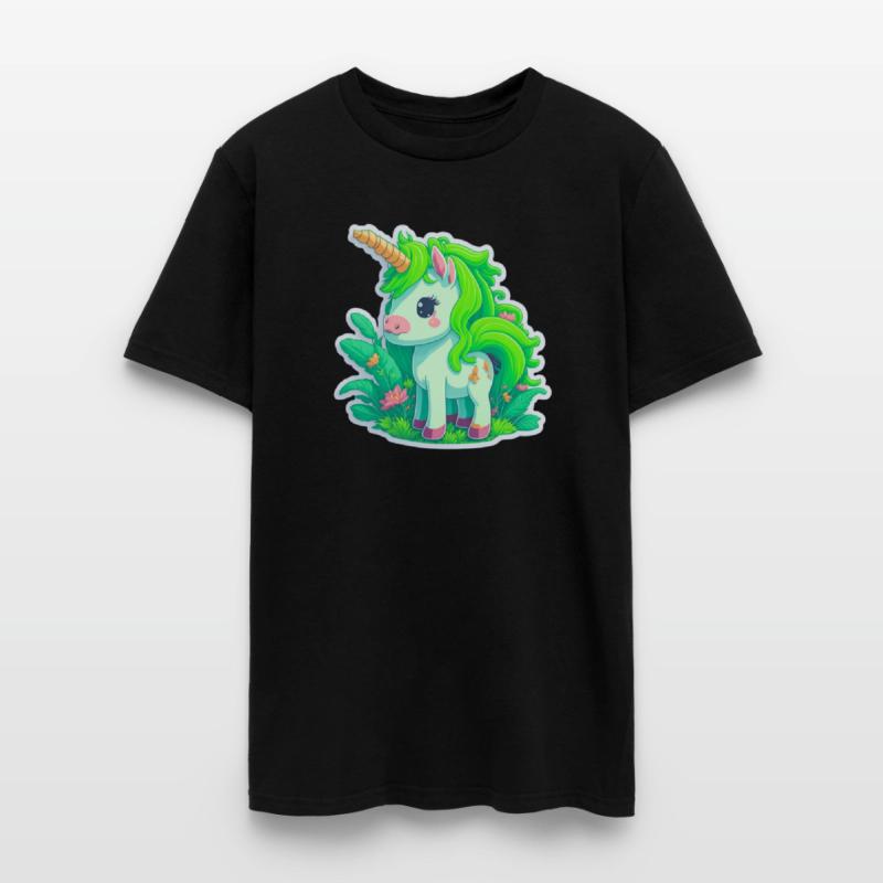 Meadow of the Graceful and Mystical Green Unicorn