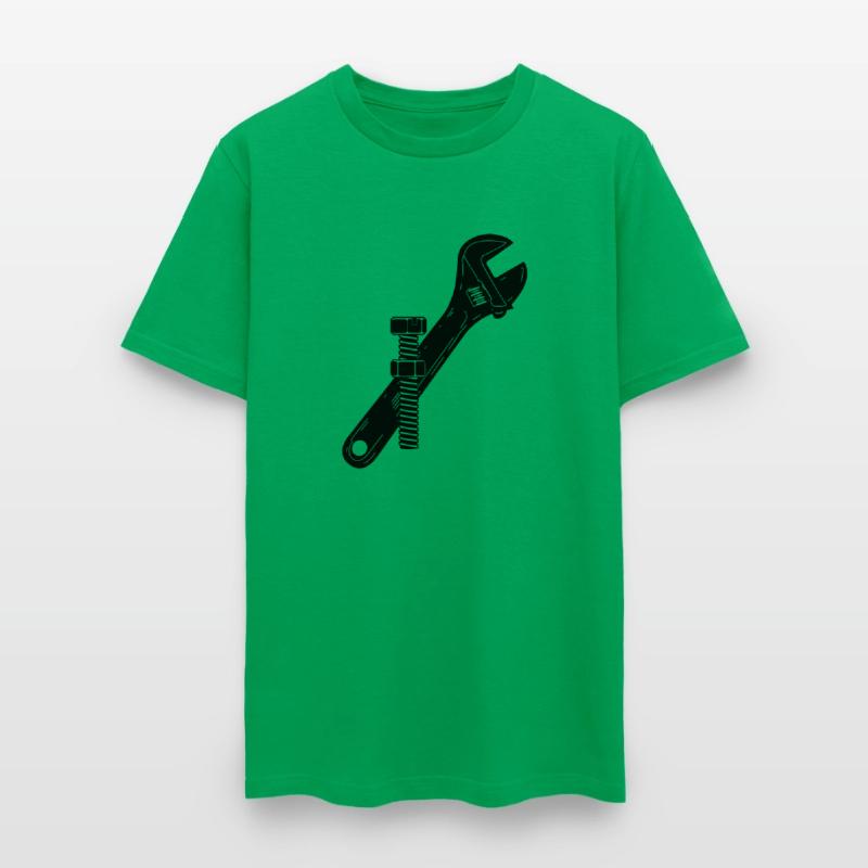 Mechanic logo with nut and bolt