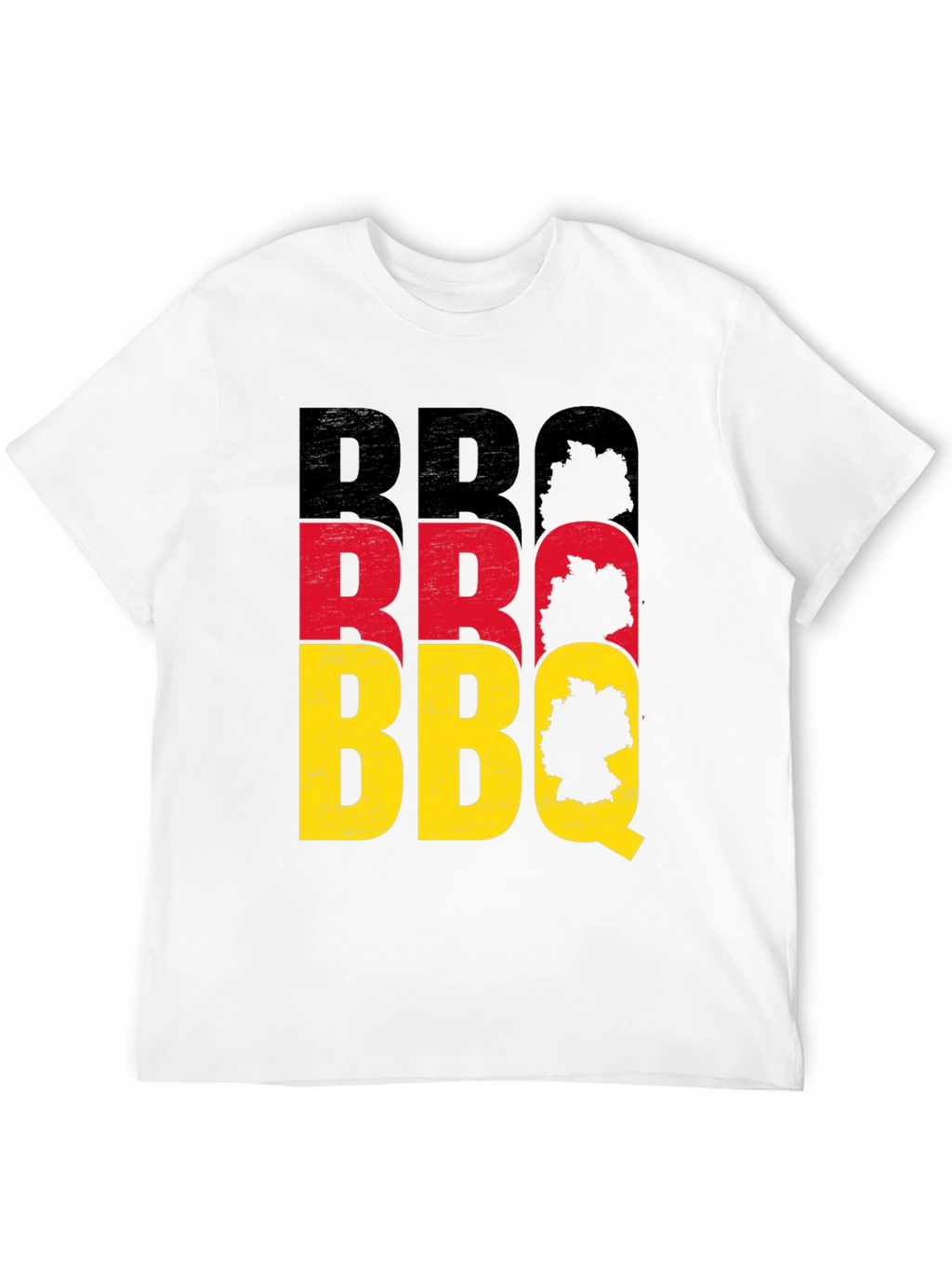 German BBQ T-Shirt - Black Crew Neck