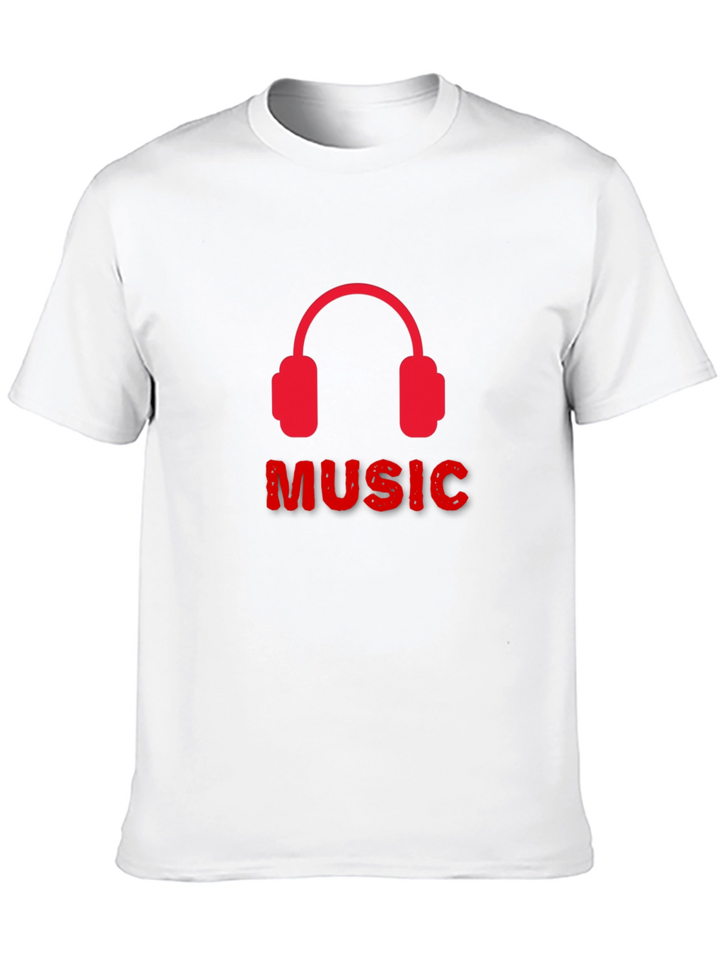 Music Headphone Graphic Tee - Black