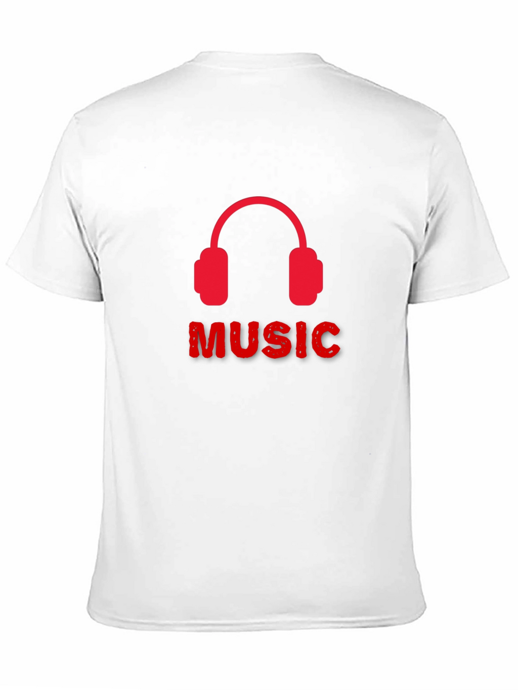 Music Headphone Graphic Tee - Black