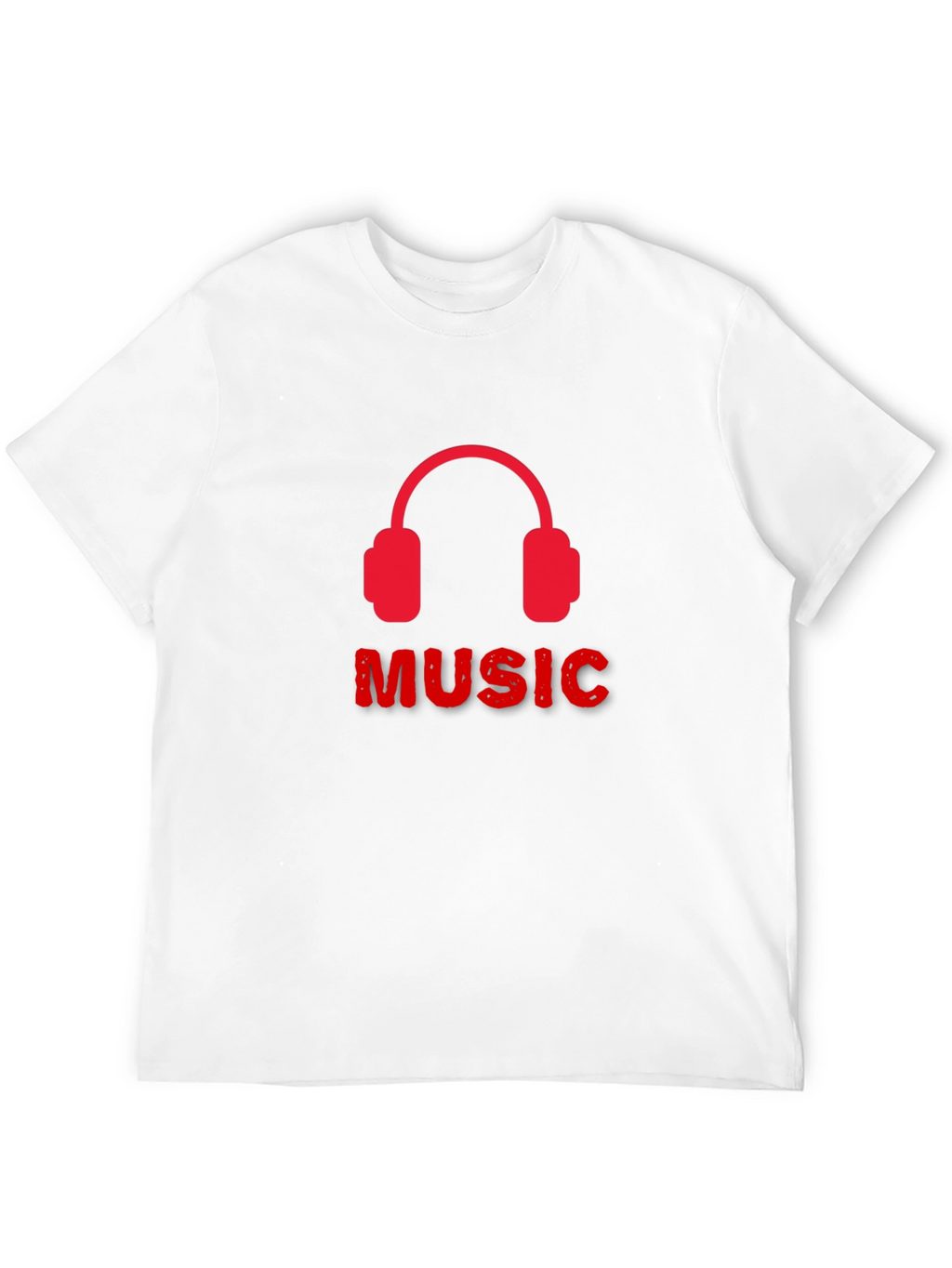 Music Headphone Graphic Tee - Black