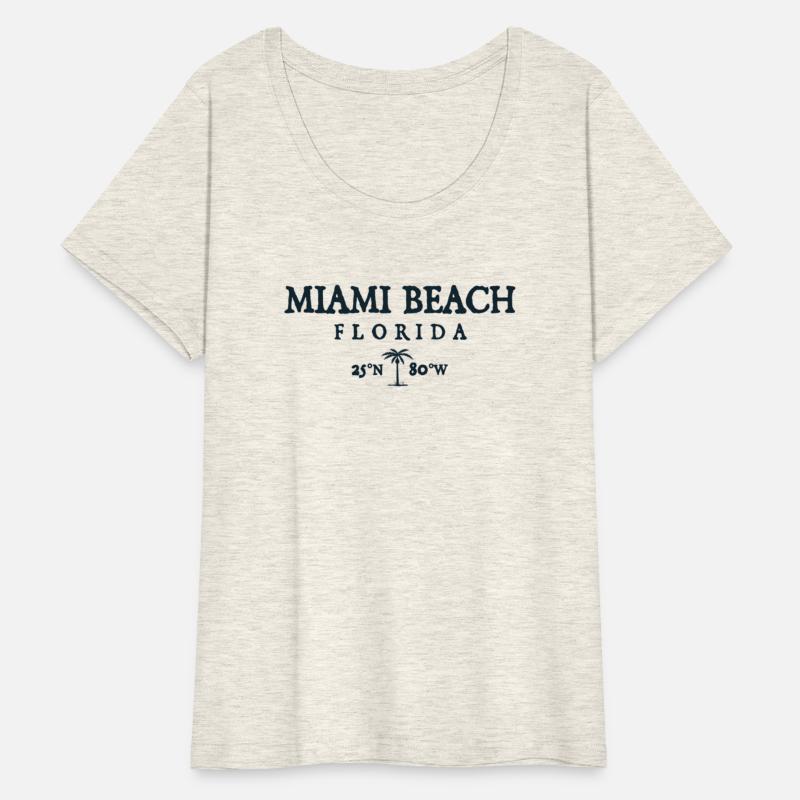 Miami Beach Florida Palm Tree Surf Beach