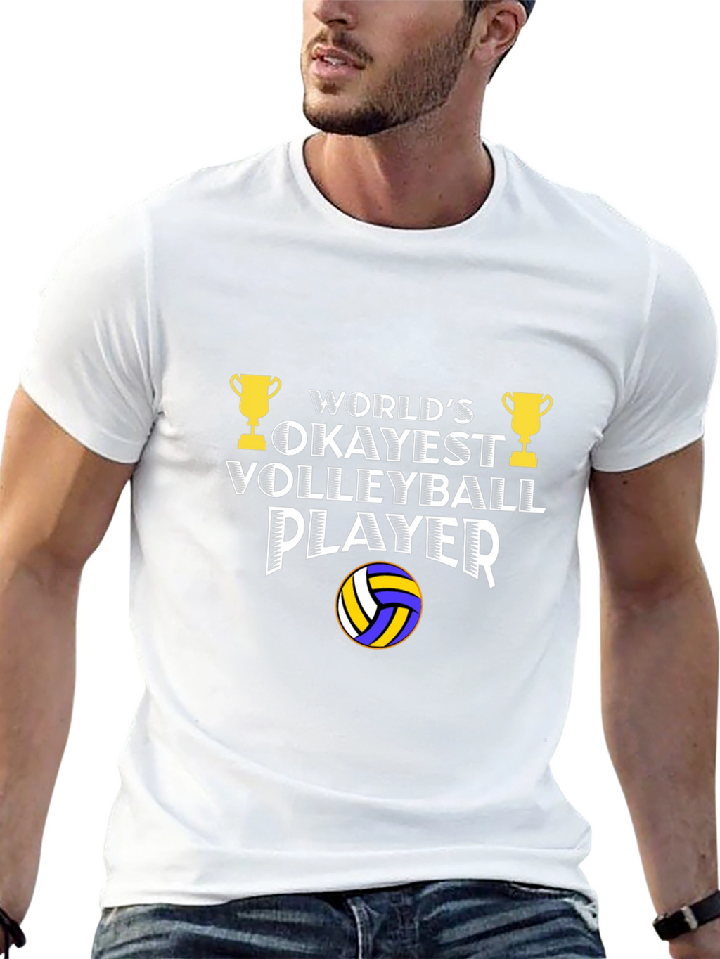 Okayest Volleyball Player T-Shirt - Funny Gift