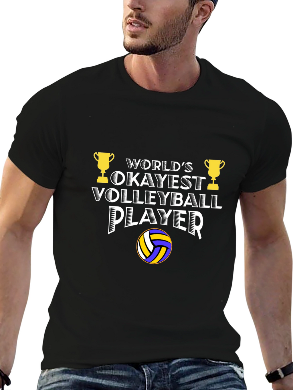 Okayest Volleyball Player T-Shirt - Funny Gift