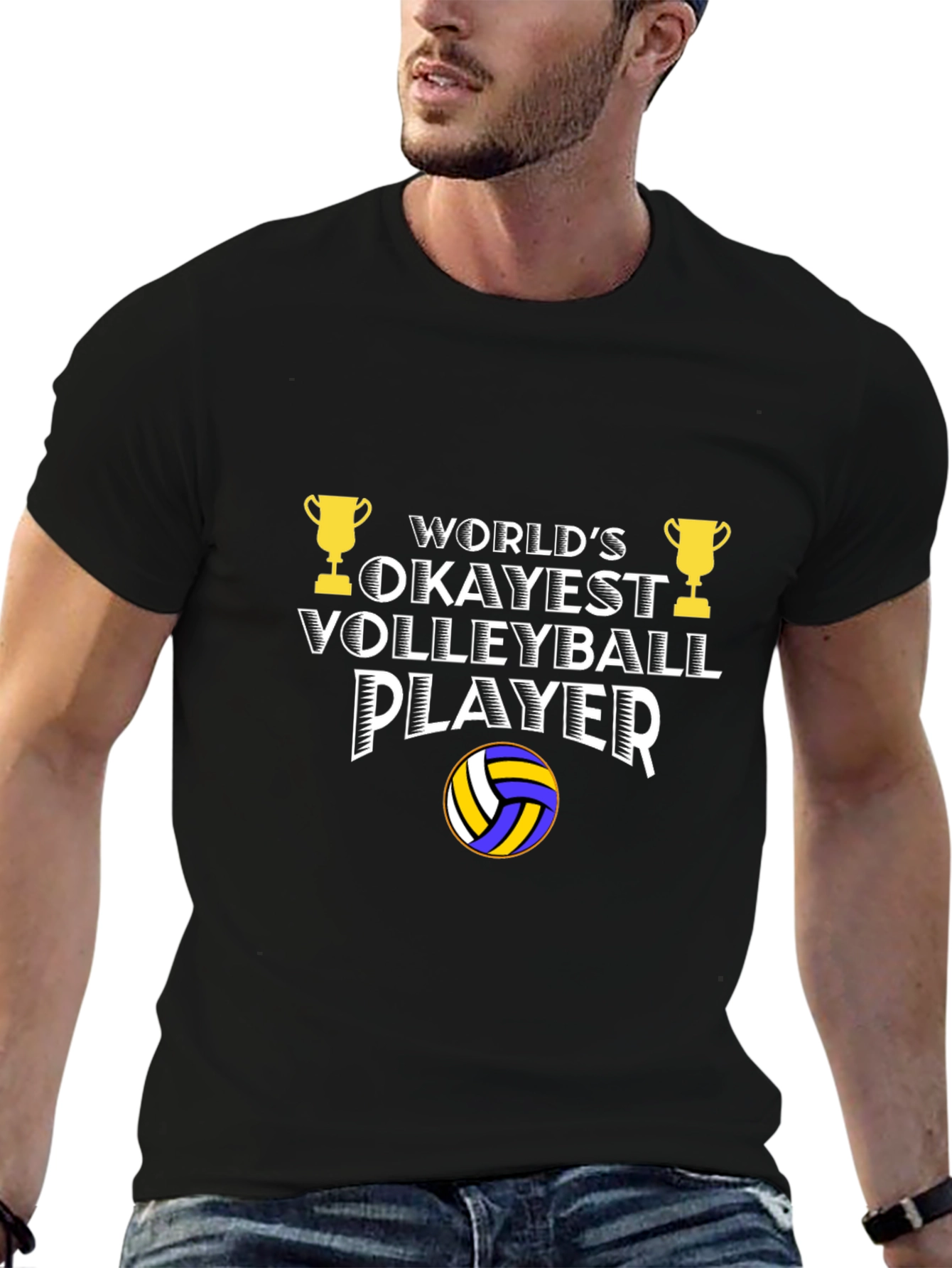 Okayest Volleyball Player T-Shirt - Funny Gift