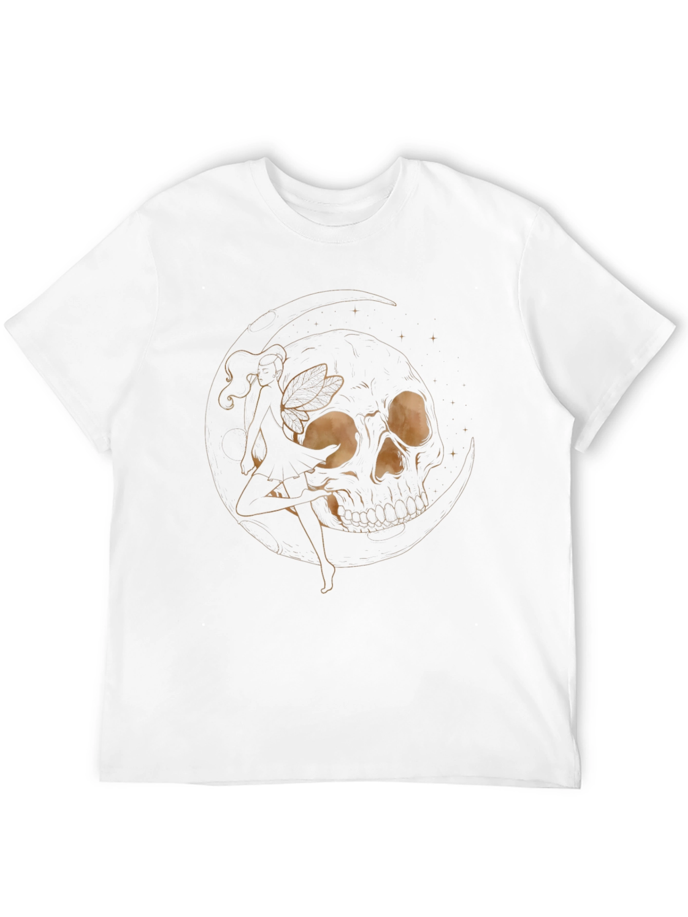 Skull Fairy Graphic Black T-Shirt
