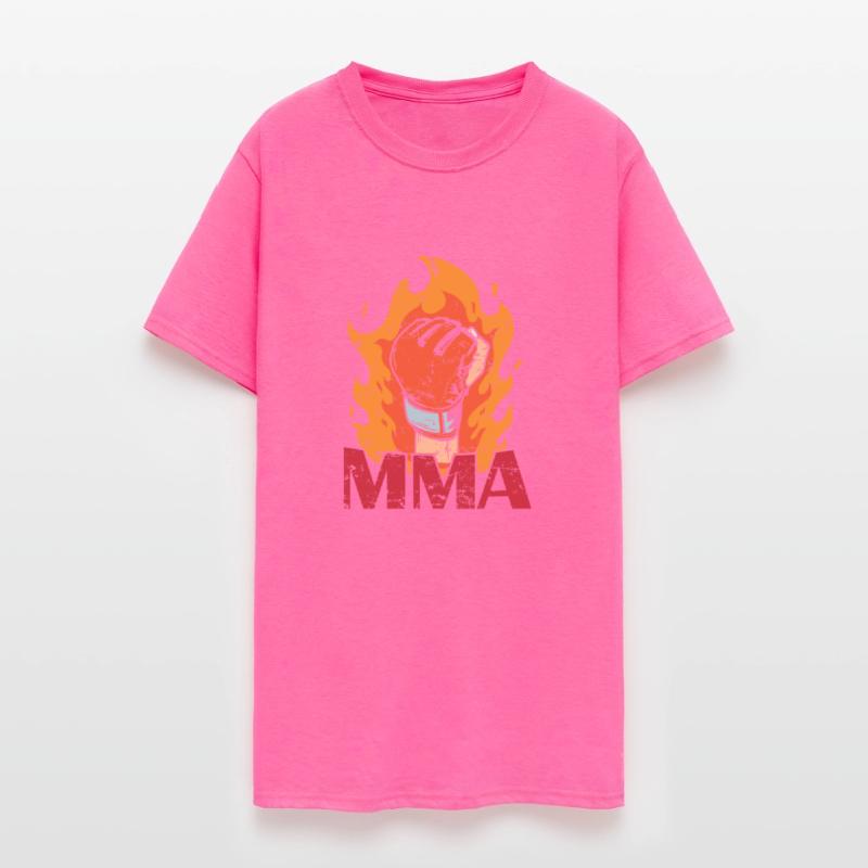MMA burning Boxing Glove with Fire