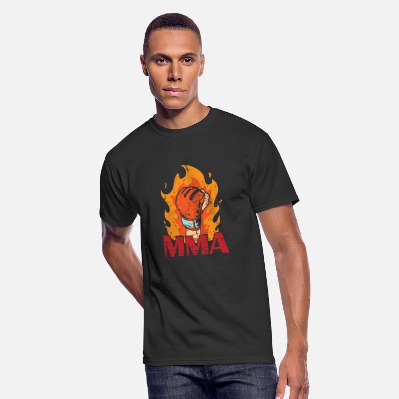 MMA burning Boxing Glove with Fire
