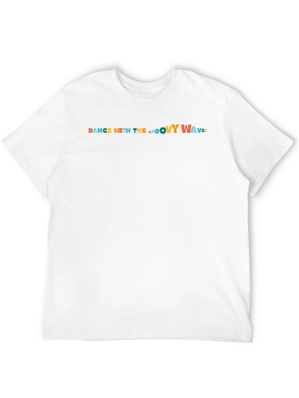 Dance With The Groovy Waves Black T-Shirt