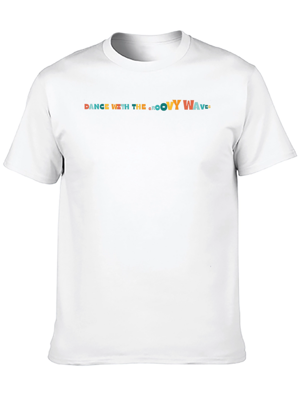 Dance With The Groovy Waves Black T-Shirt
