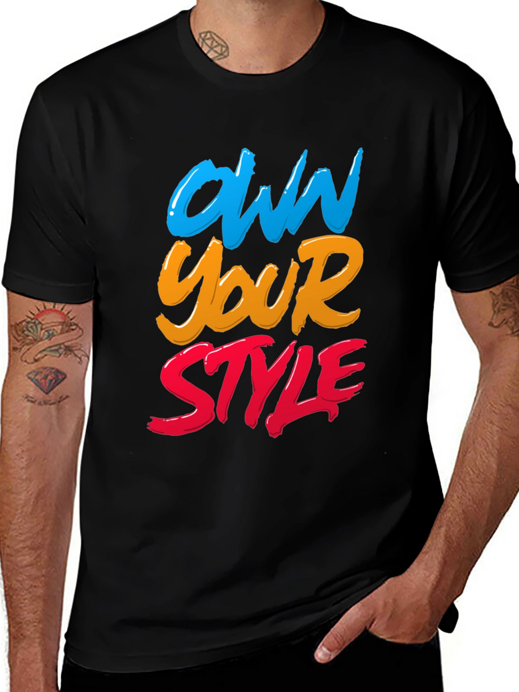 Own Your Style Graphic Tee - Black Unisex T-Shirt