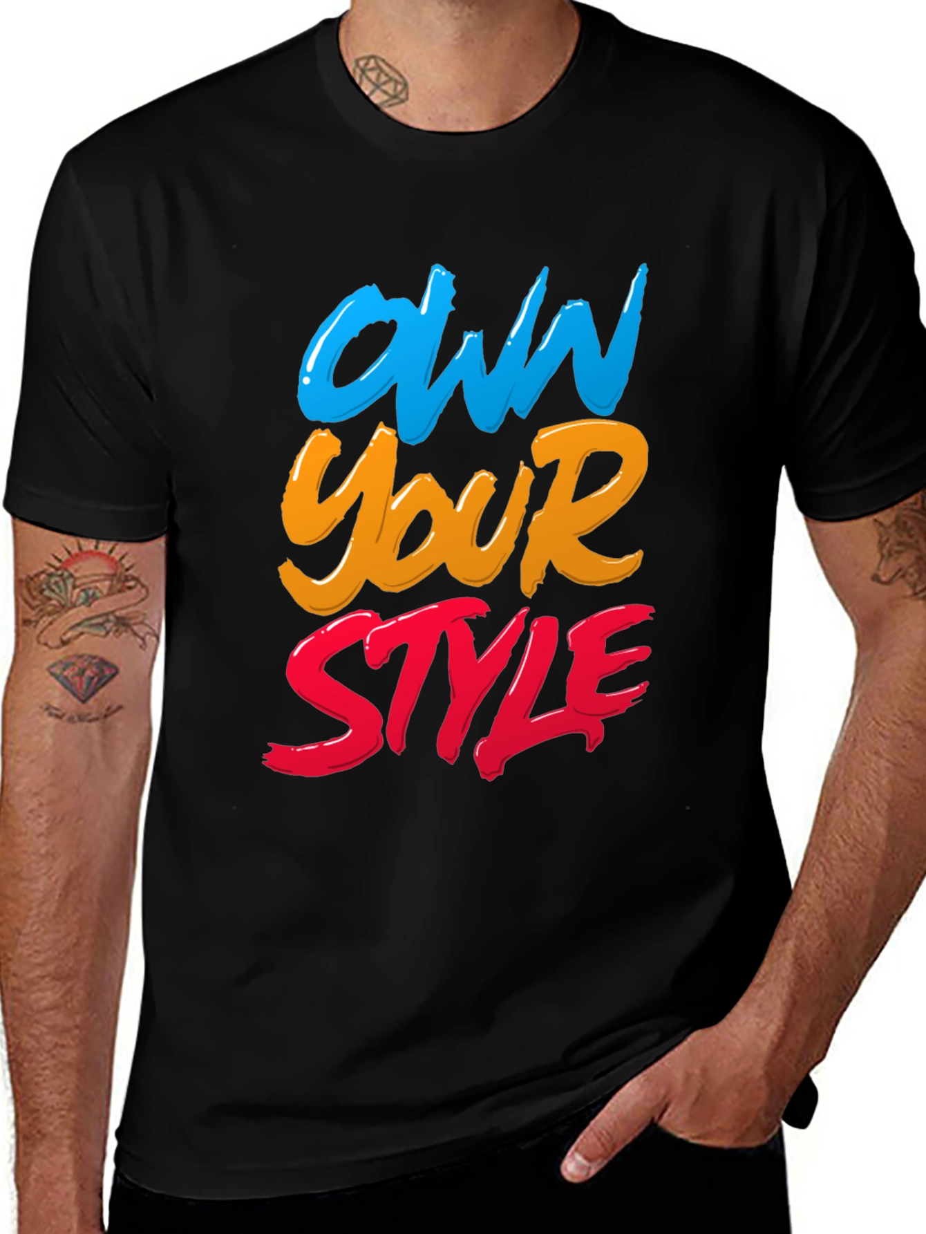 Own Your Style Graphic Tee - Black Unisex T-Shirt