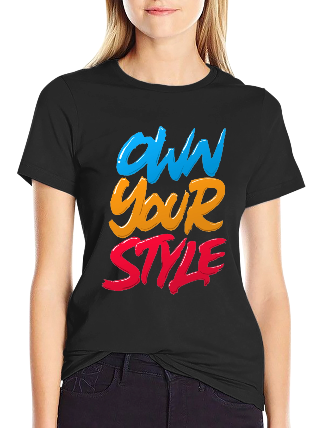 Own Your Style Graphic Tee - Black Unisex T-Shirt