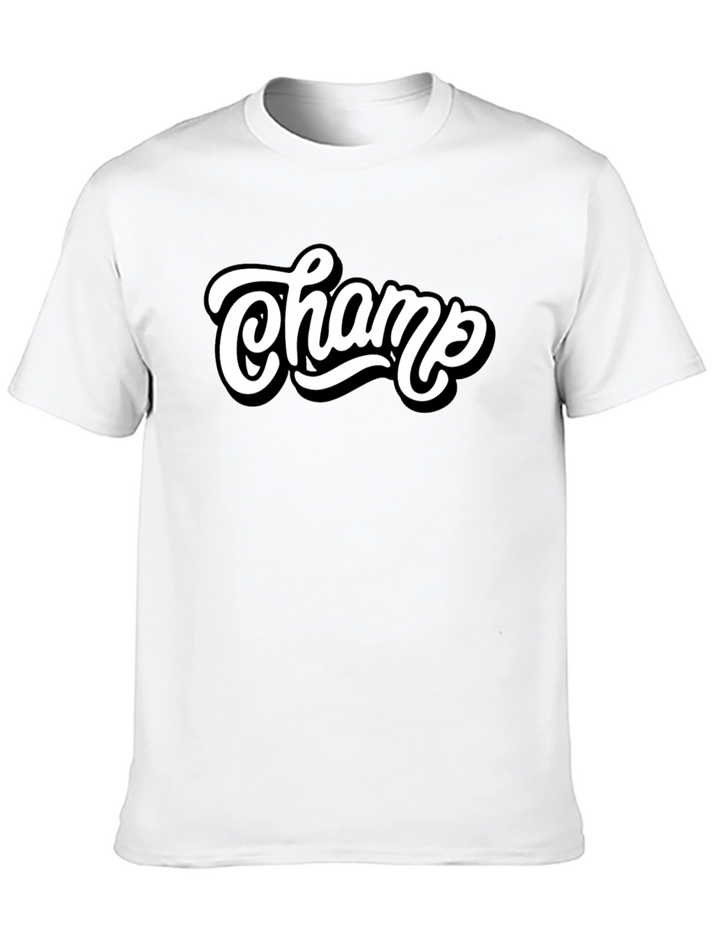 Champ Graphic Tee - Stylish Mens Black T-Shirt