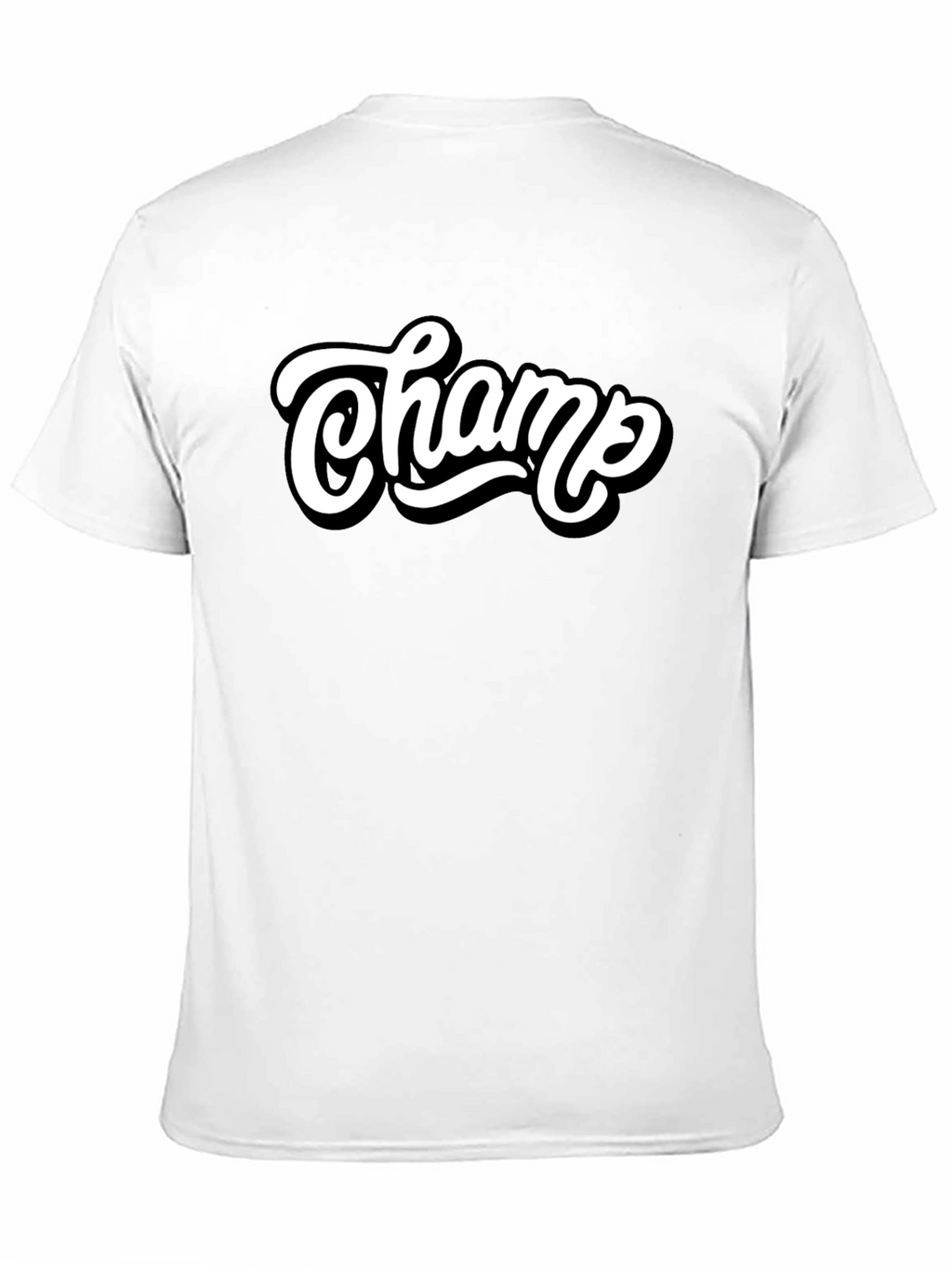 Champ Graphic Tee - Stylish Mens Black T-Shirt