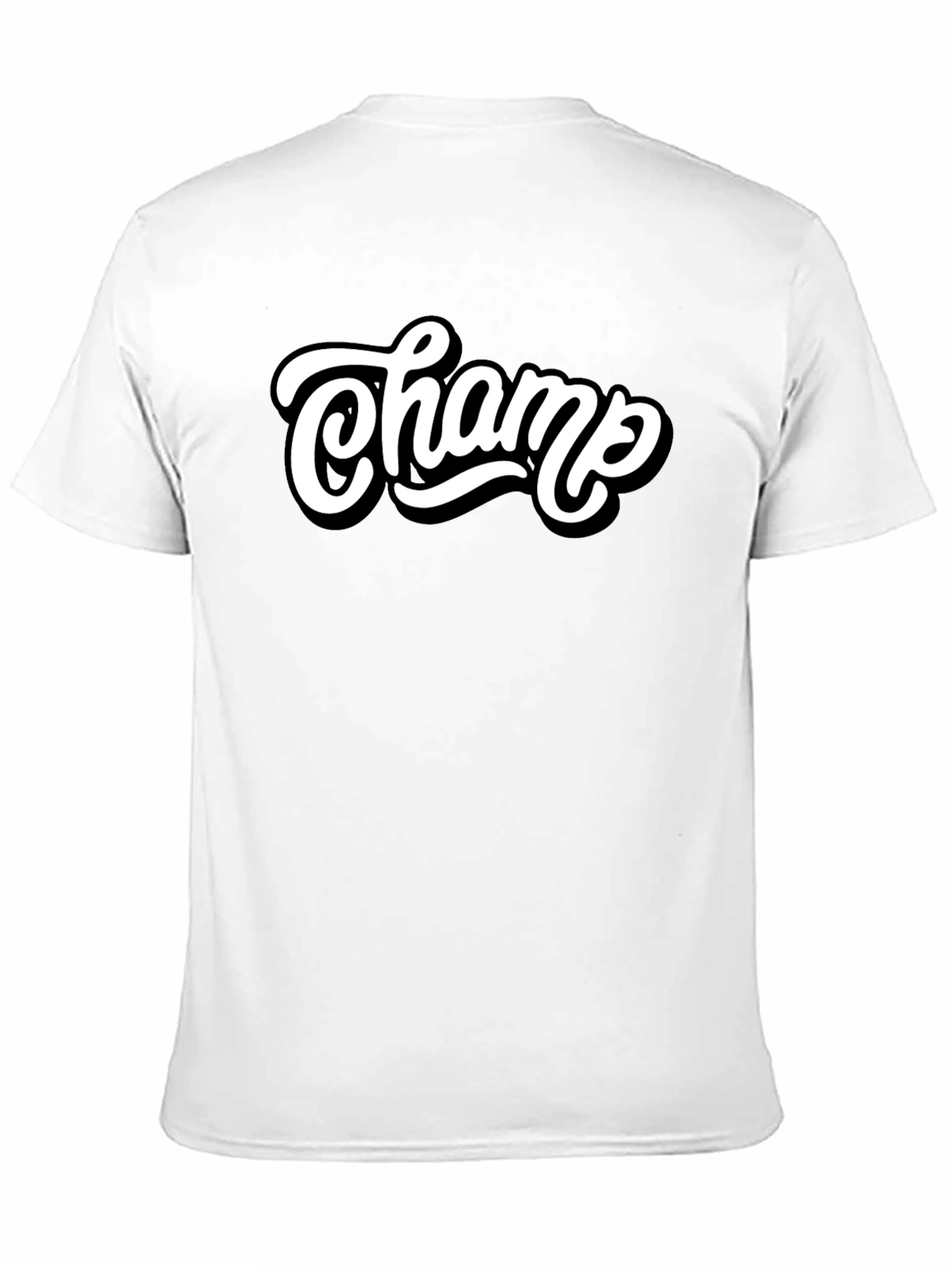 Champ Graphic Tee - Stylish Mens Black T-Shirt
