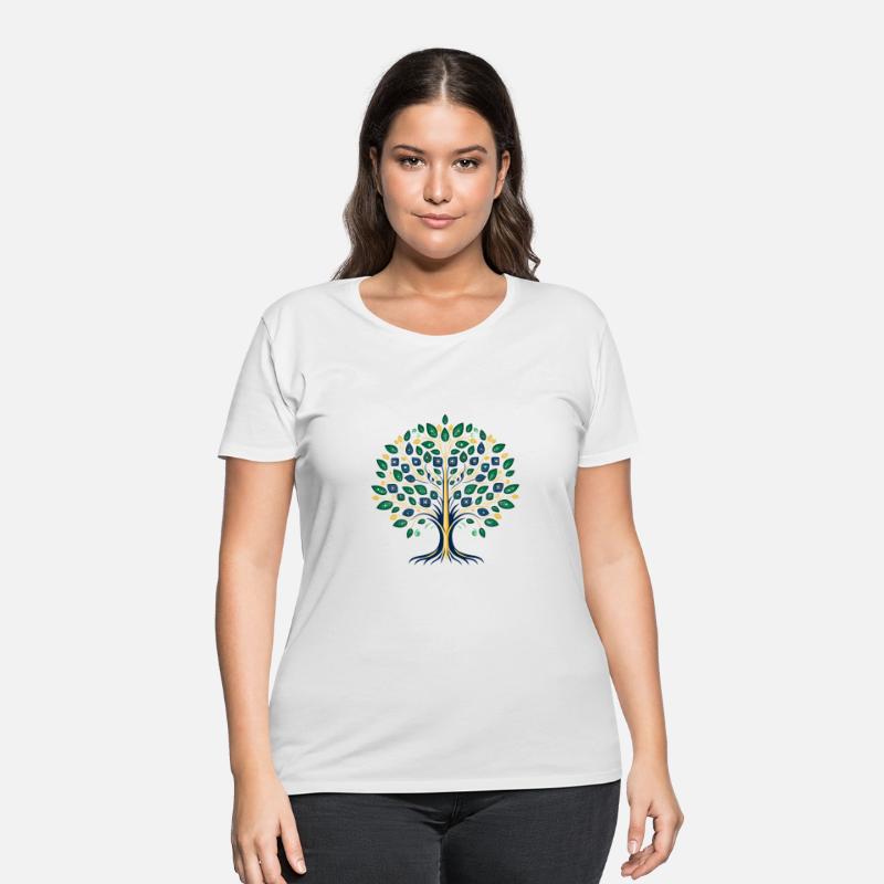 Modern Abstract Tree Wall Art | Digital Nature Art