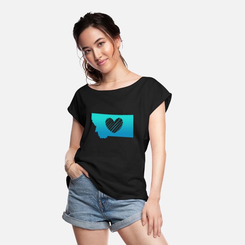 Montana Map Heart
