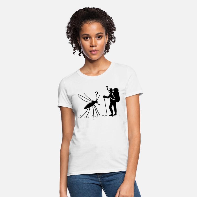 Mosquito mountain climber math science joke vector