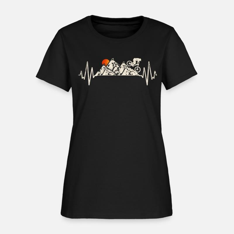 Mountain bike heartbeat Uphill Downhill MTB mounta