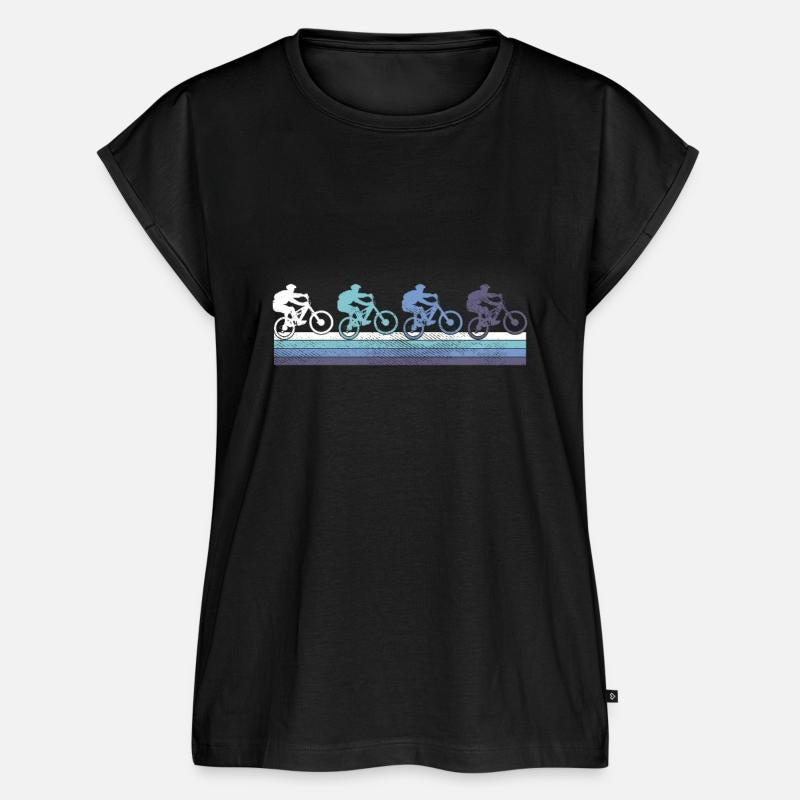Mountain Biking Silhouettes Gradient