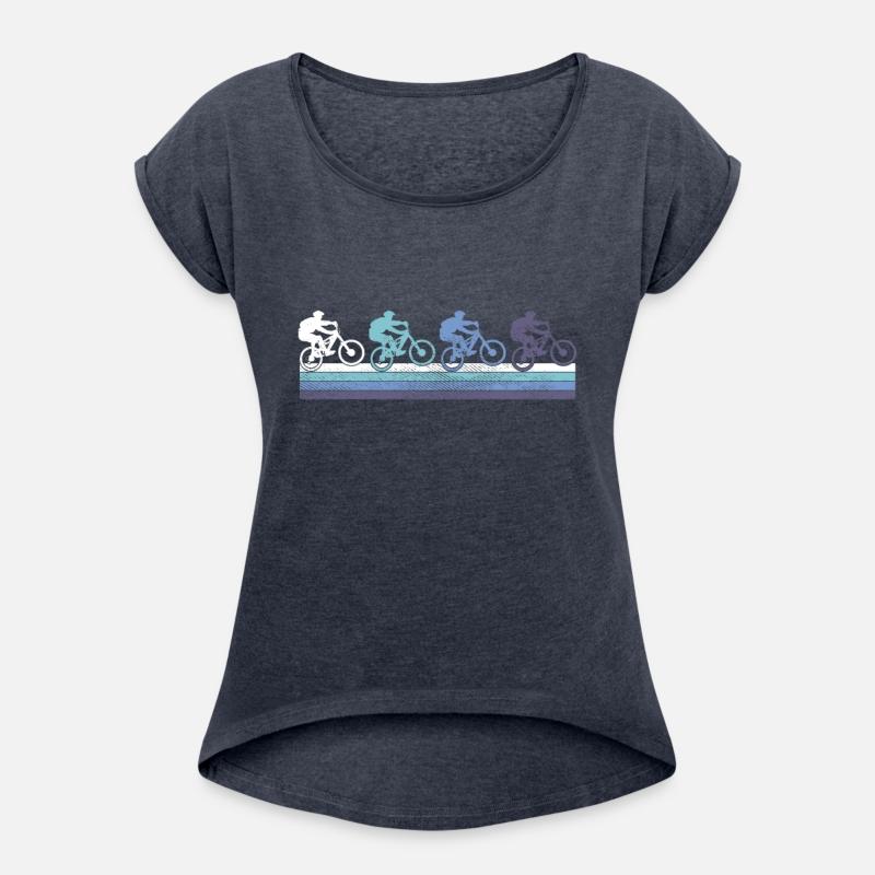 Mountain Biking Silhouettes Gradient
