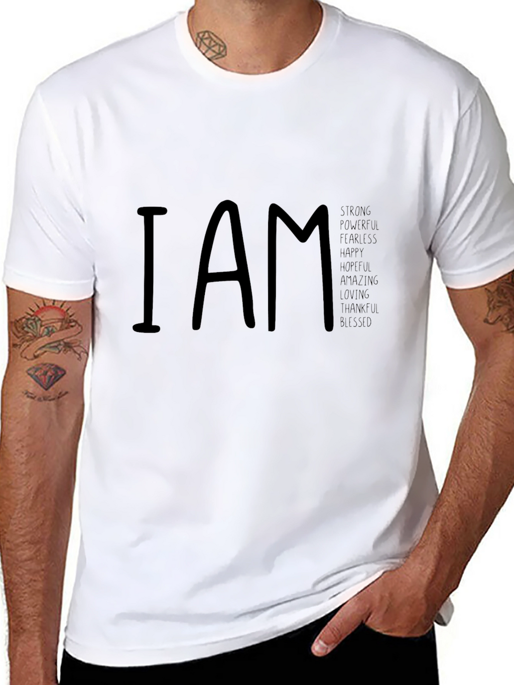 I AM Strong T-Shirt - Inspirational Graphic Tee