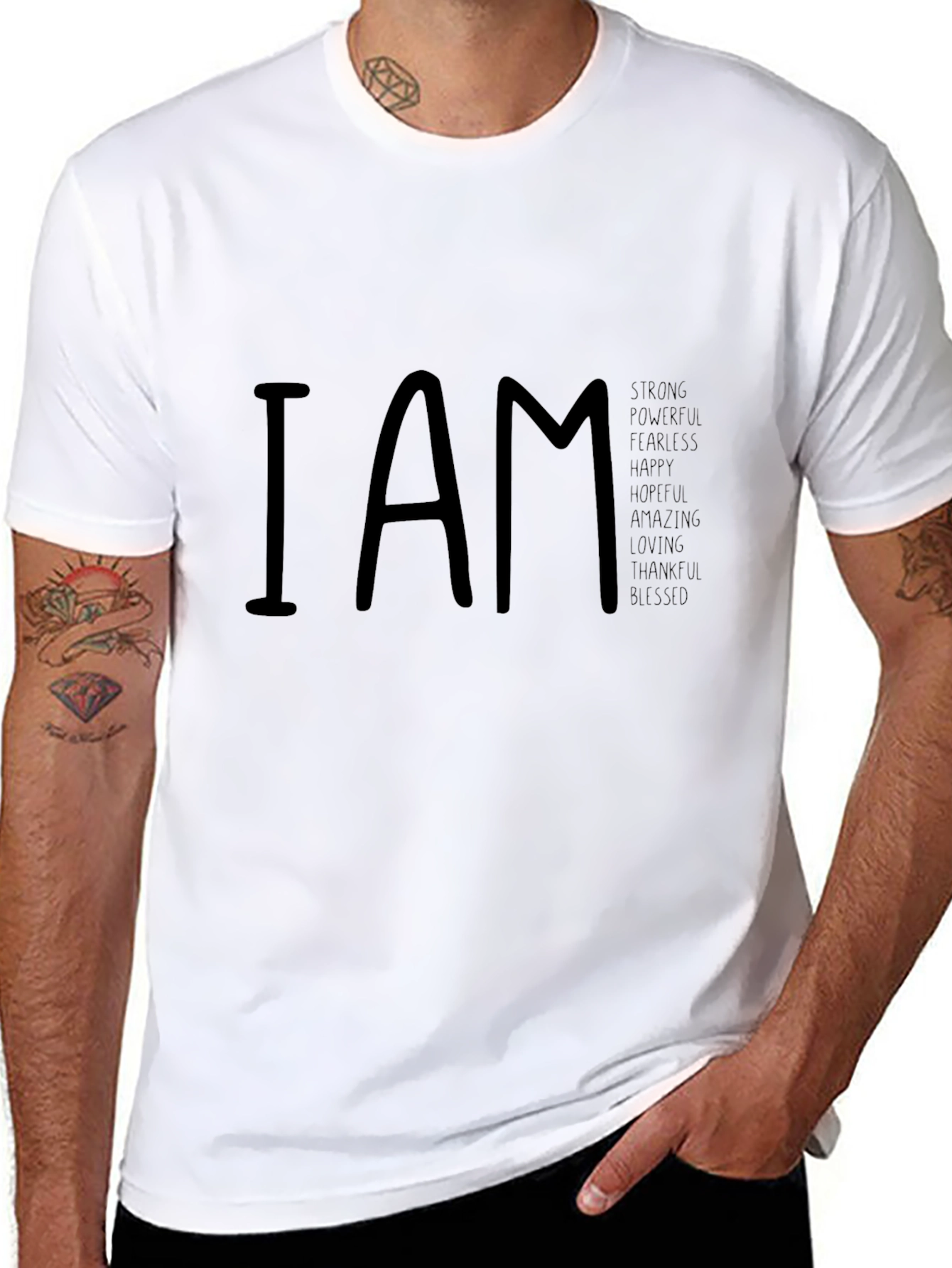 I AM Strong T-Shirt - Inspirational Graphic Tee
