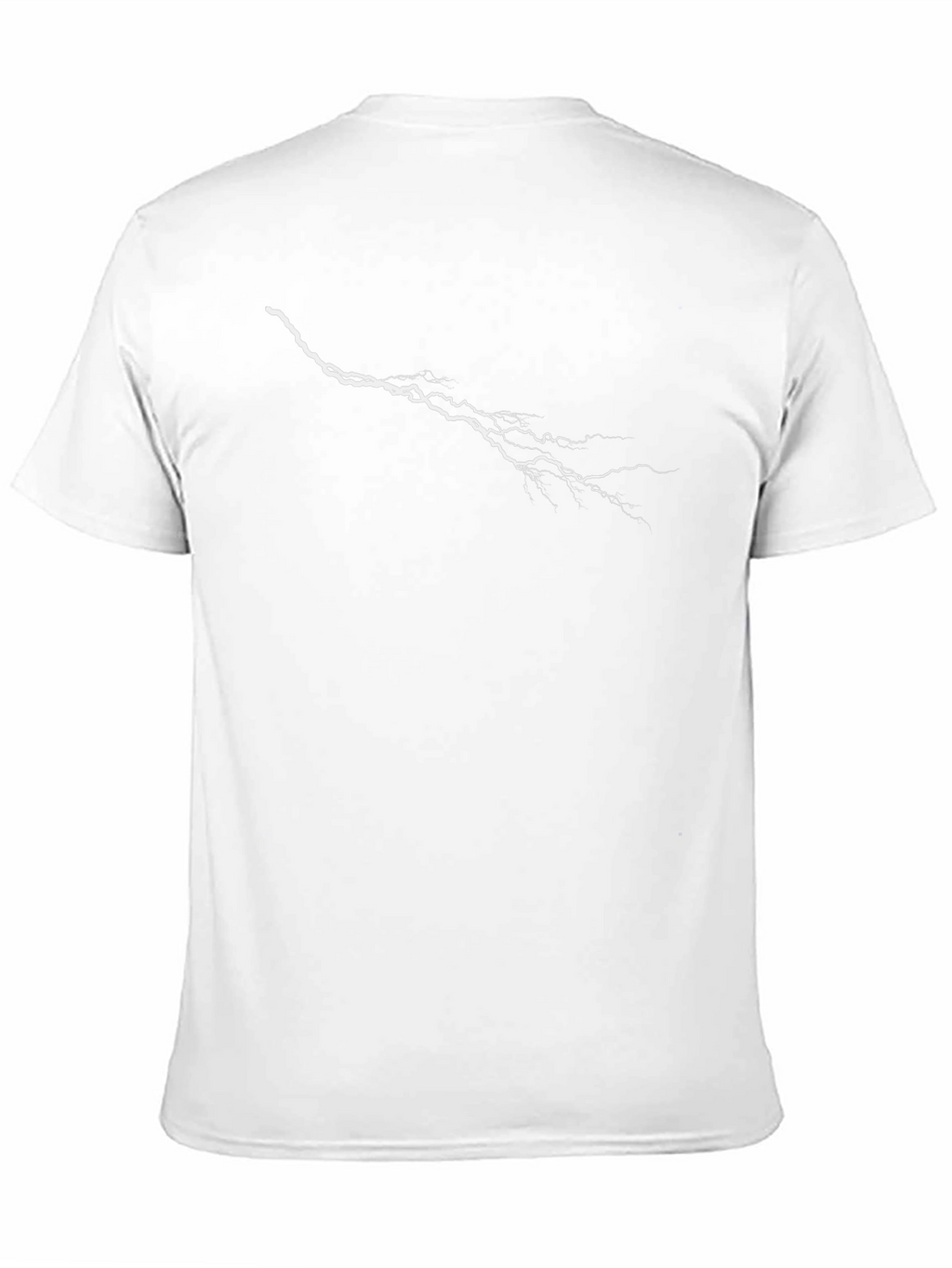 Black T-Shirt with Lightning Bolt Design