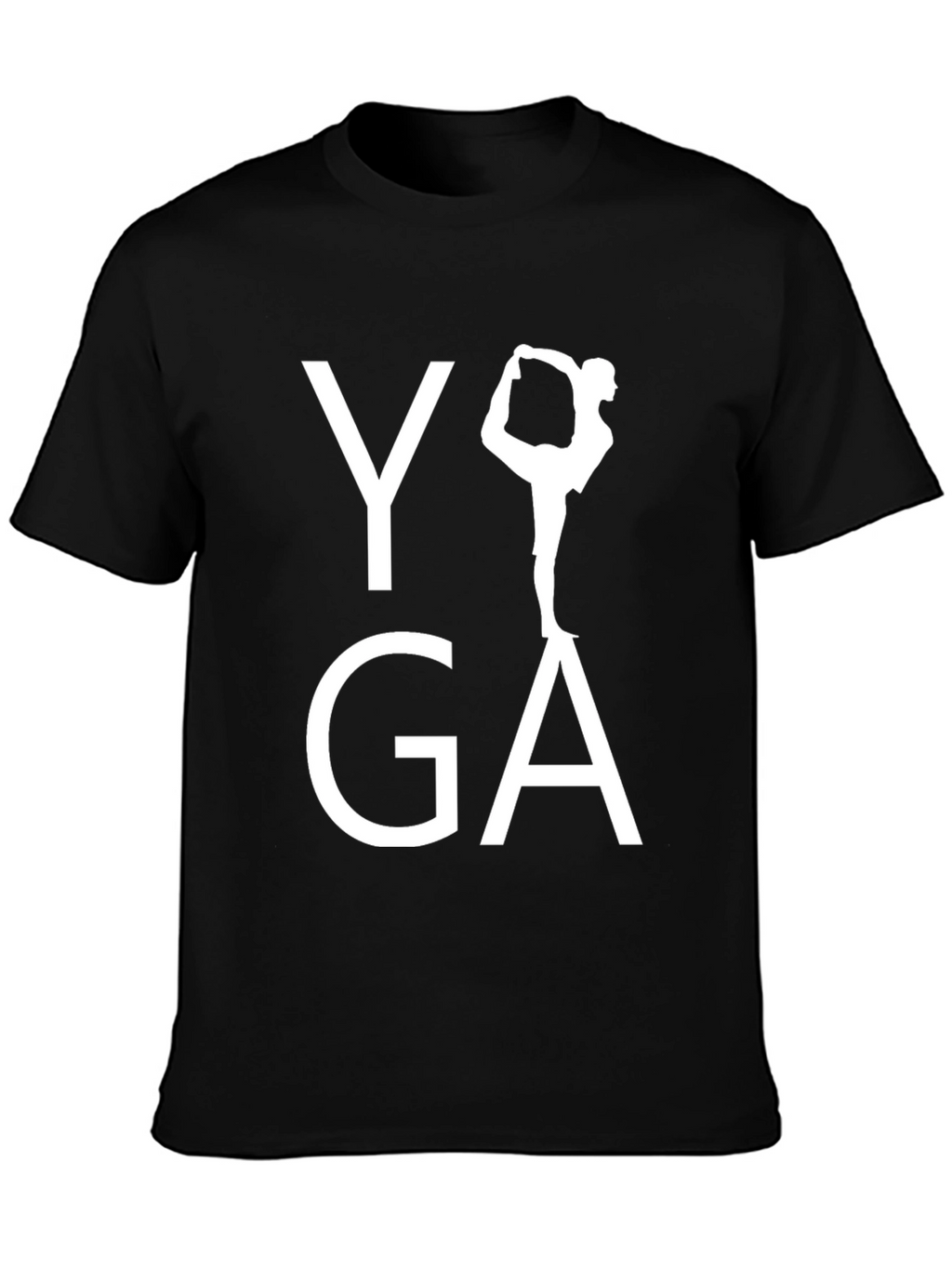 Yoga Pose Graphic Tee - Black
