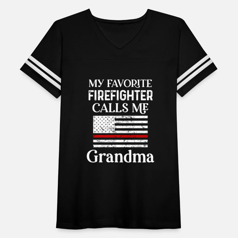 My Favorite Firefighter Calls Me Grandma Thin Red