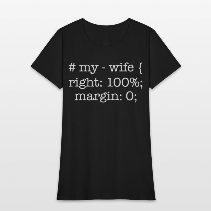My Wife 100% Right Funny Husband Couple Fiancée