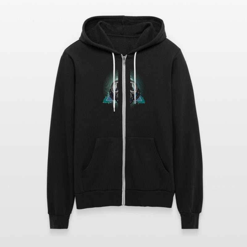 Mystical Snake Symbol with Stars in a Triangle