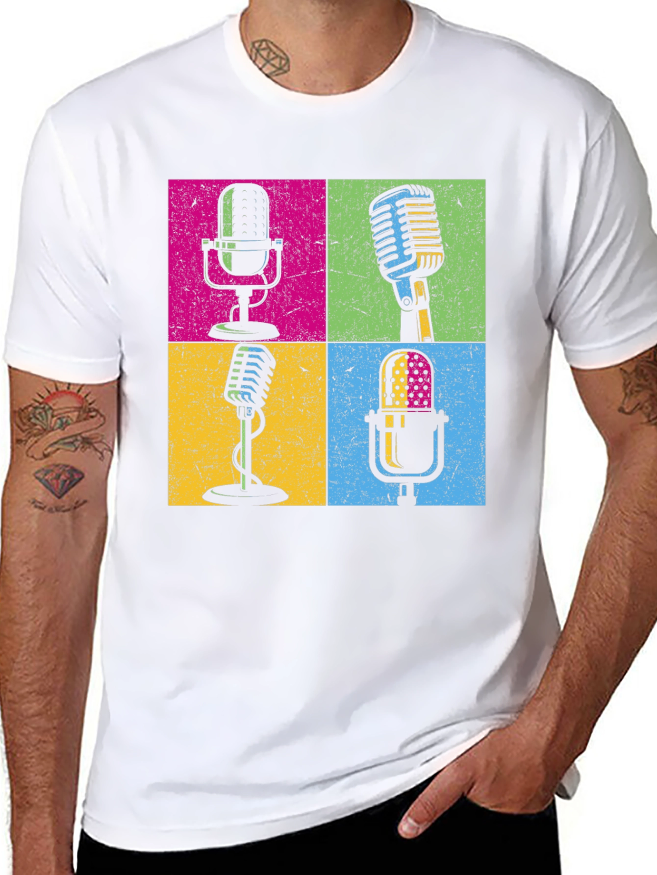Retro Microphone T-Shirt