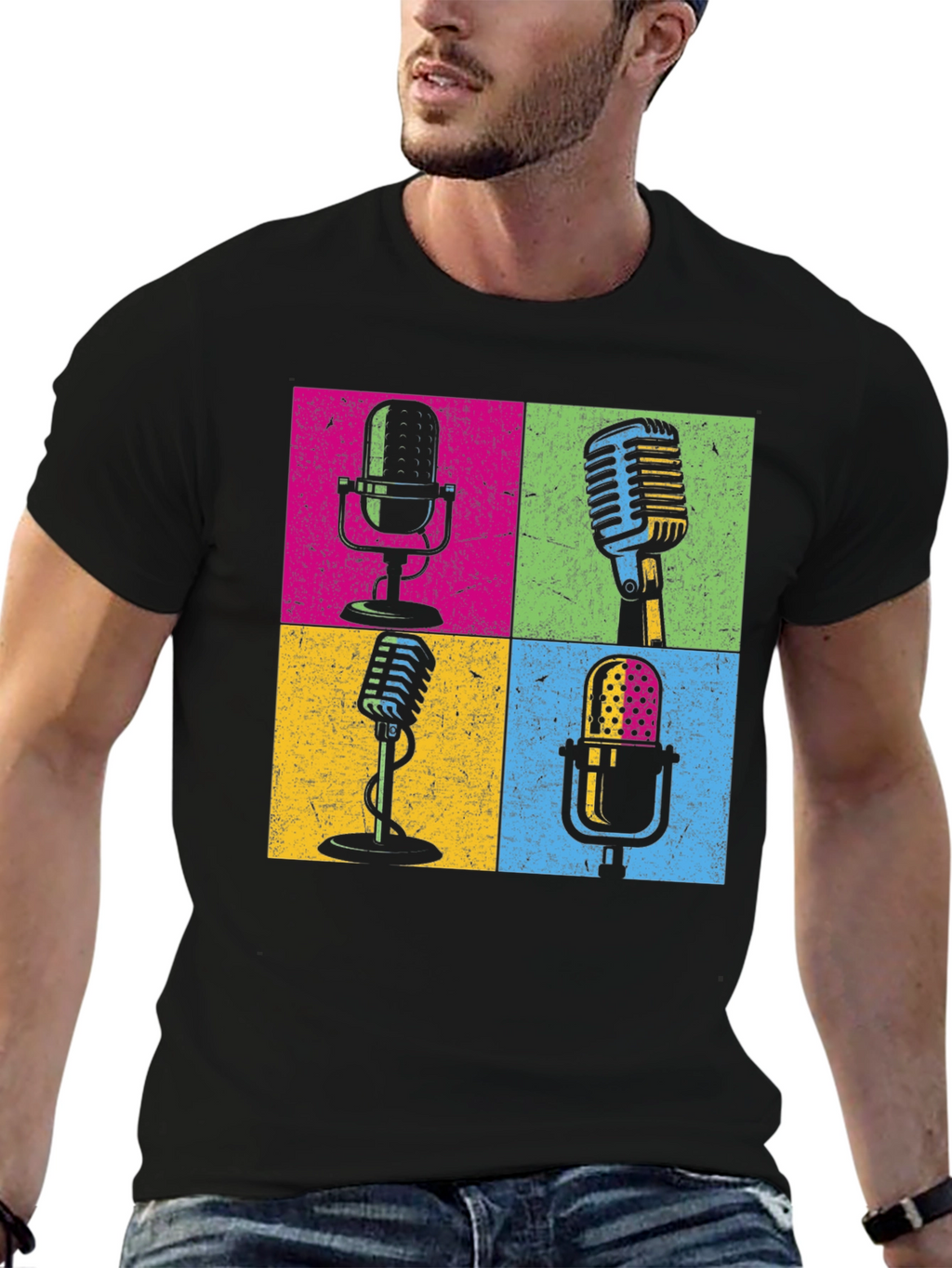 Retro Microphone T-Shirt