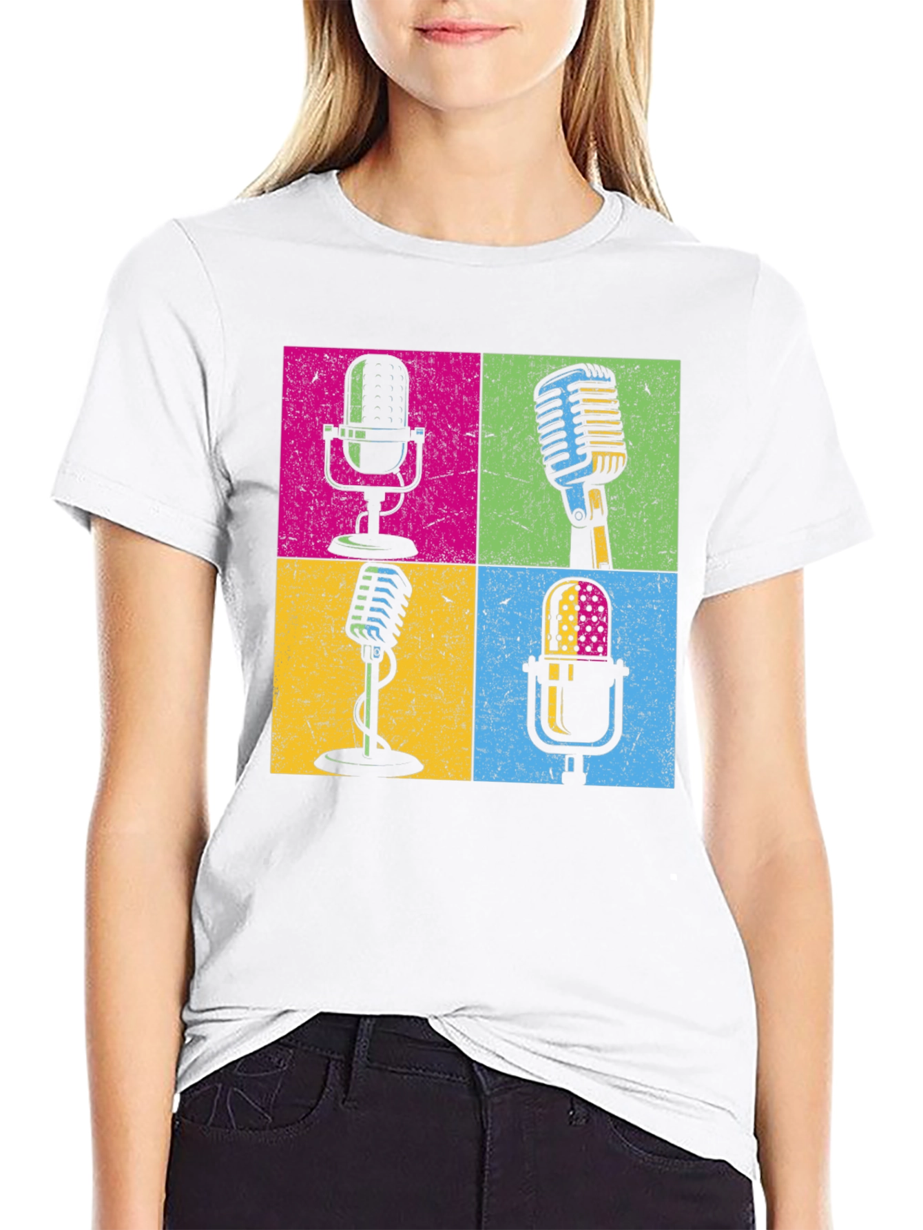 Retro Microphone T-Shirt