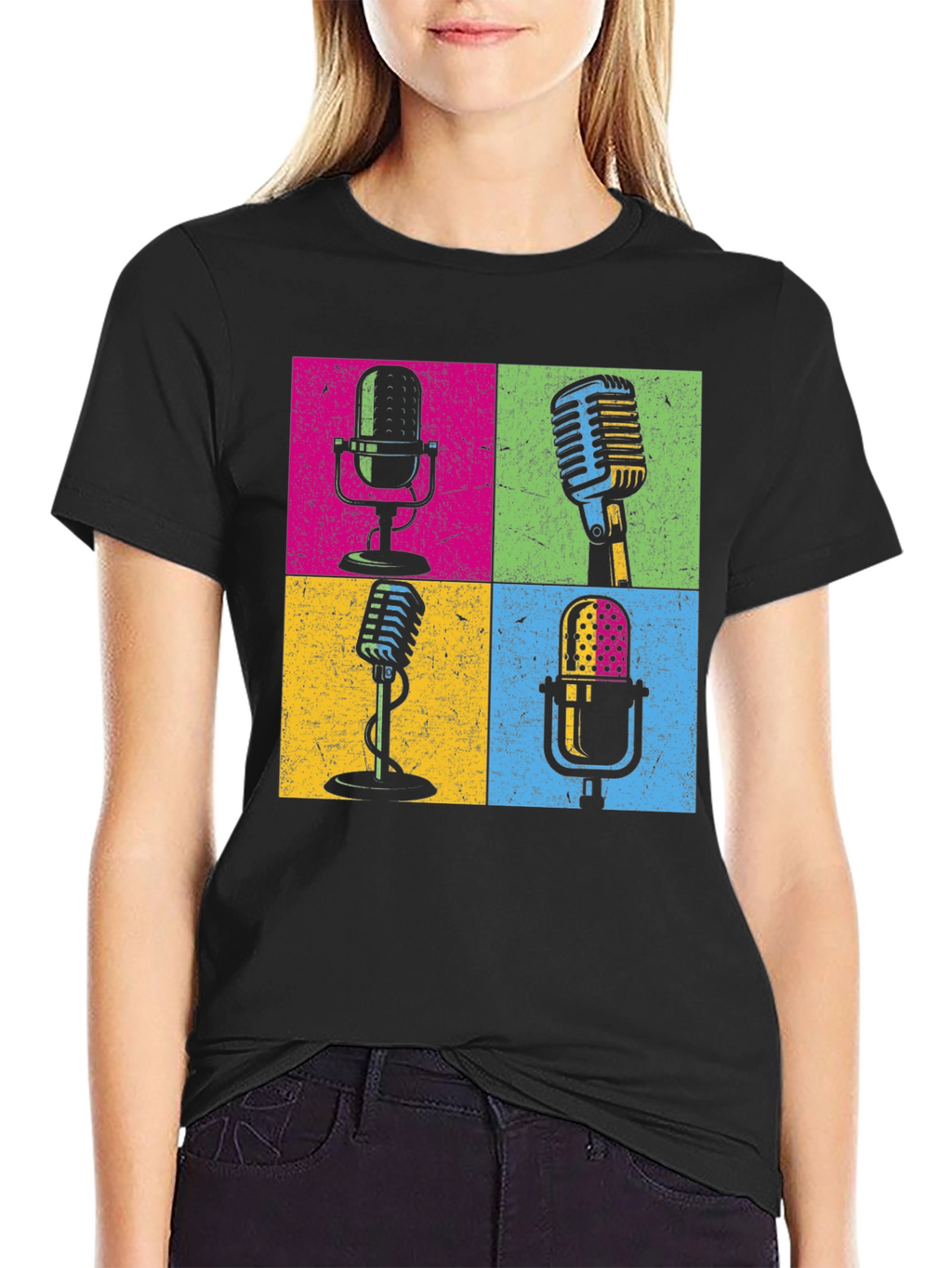 Retro Microphone T-Shirt