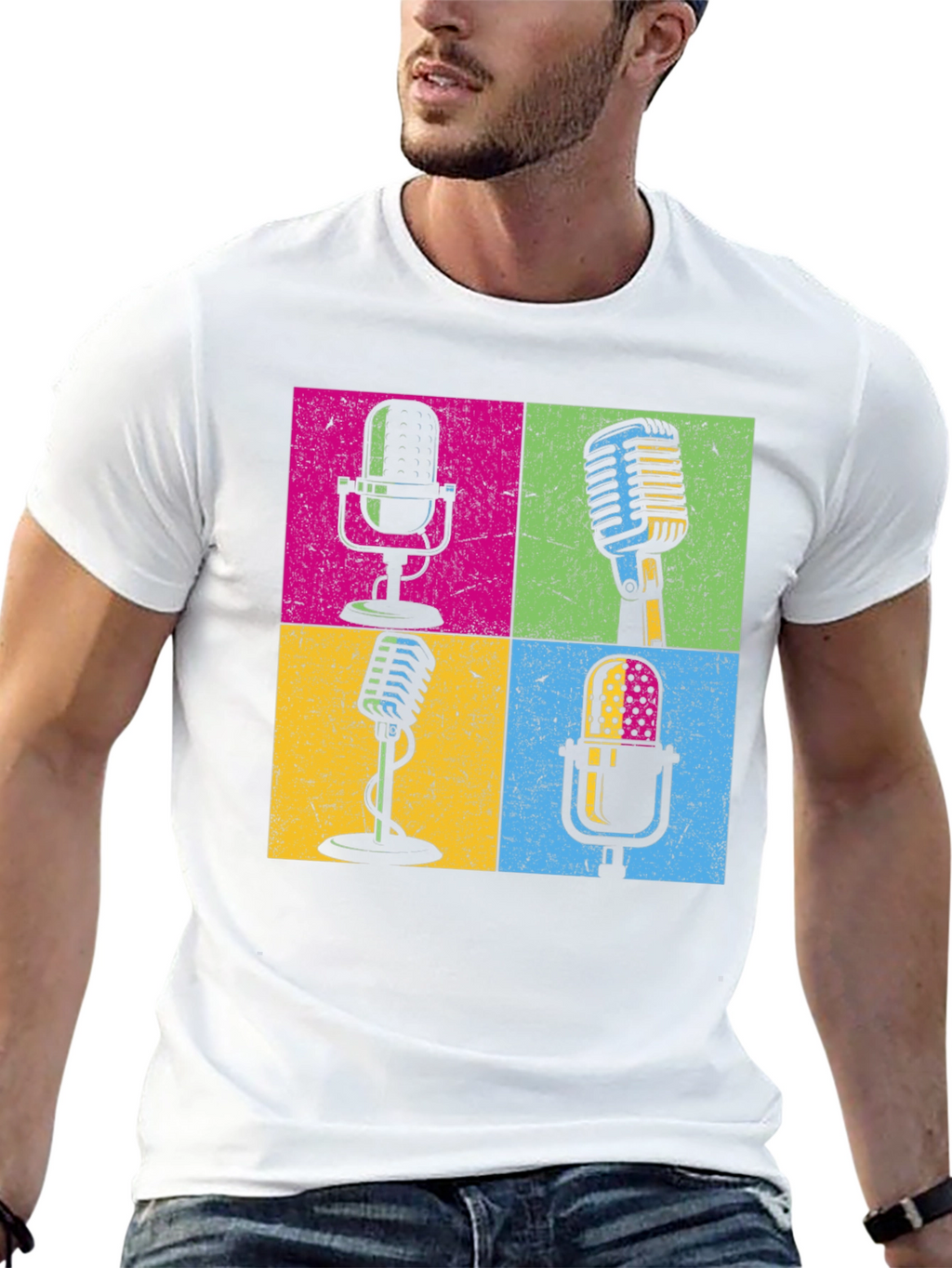 Retro Microphone T-Shirt