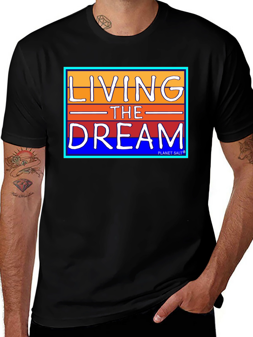 Living the Dream Graphic Tee - Black
