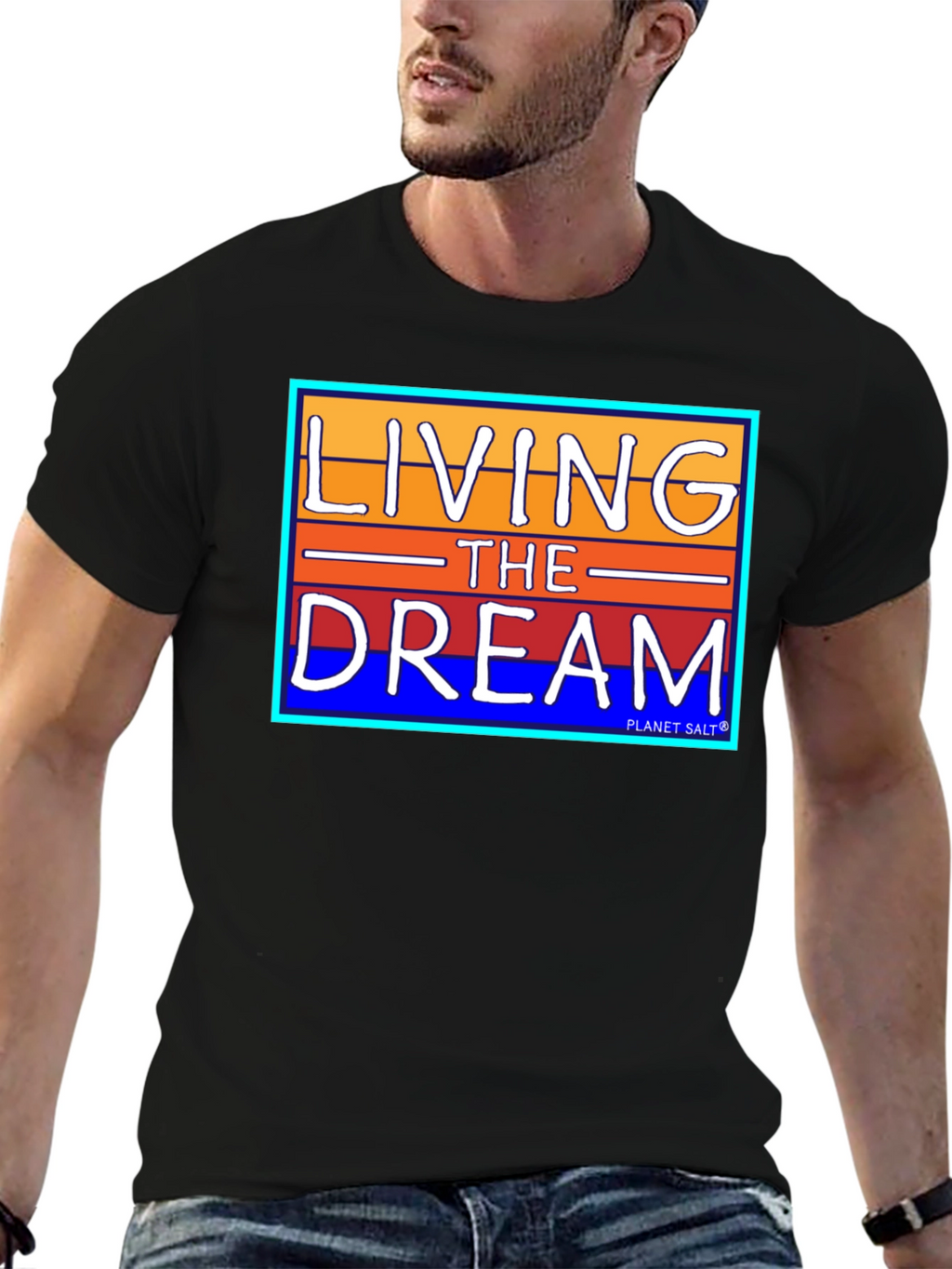 Living the Dream Graphic Tee - Black