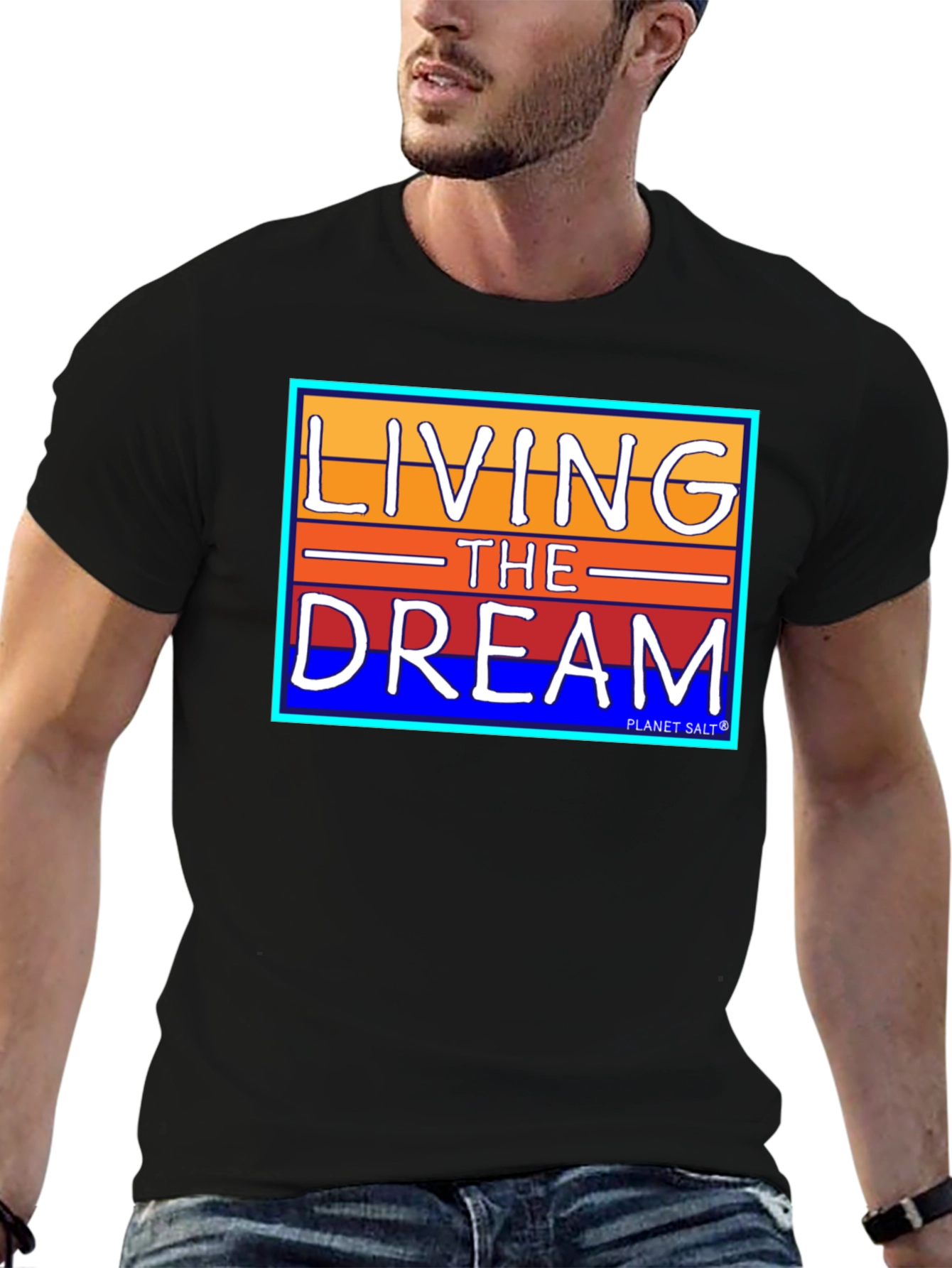 Living the Dream Graphic Tee - Black