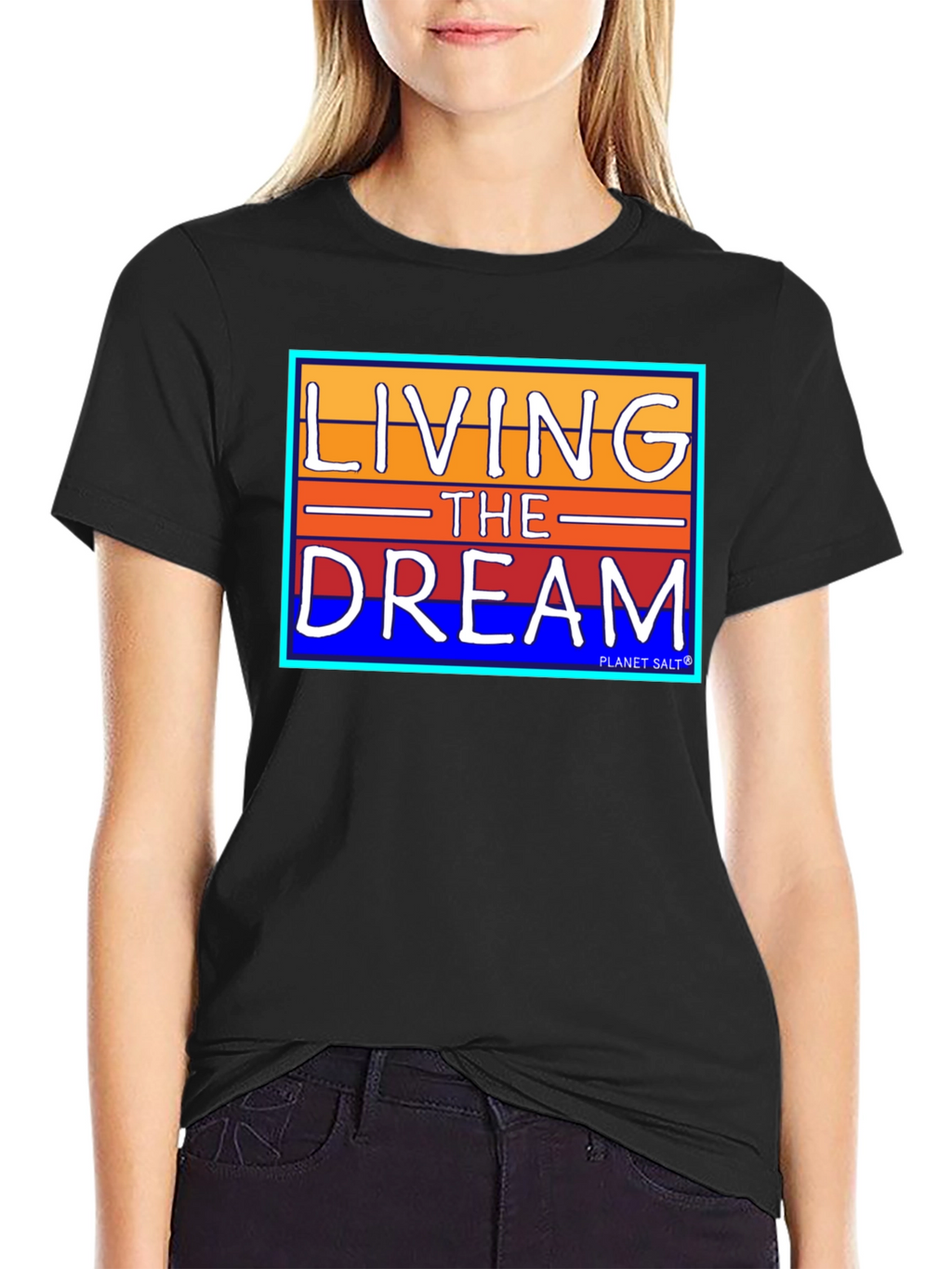 Living the Dream Graphic Tee - Black
