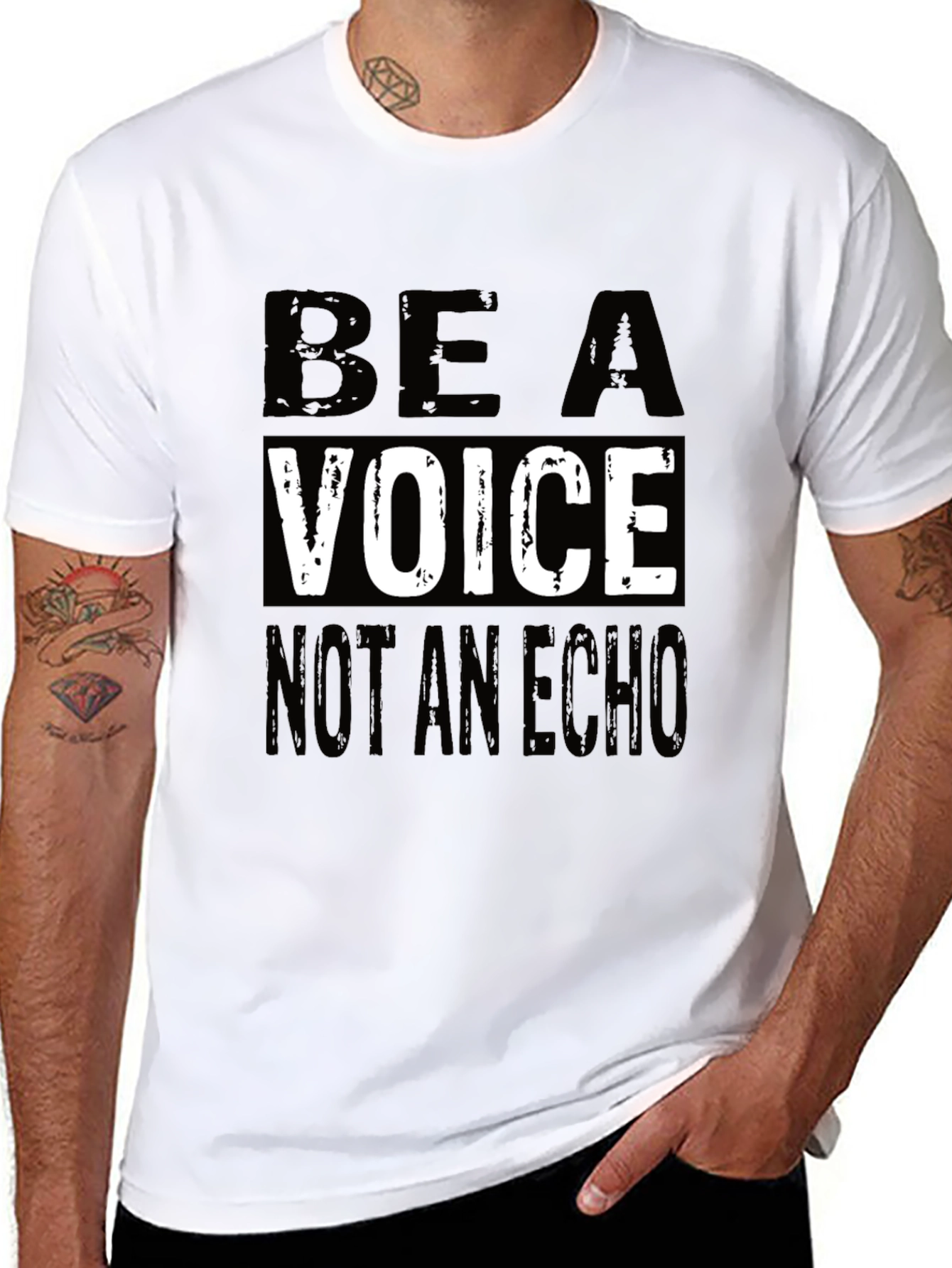 Be a Voice Not an Echo Graphic T-Shirt